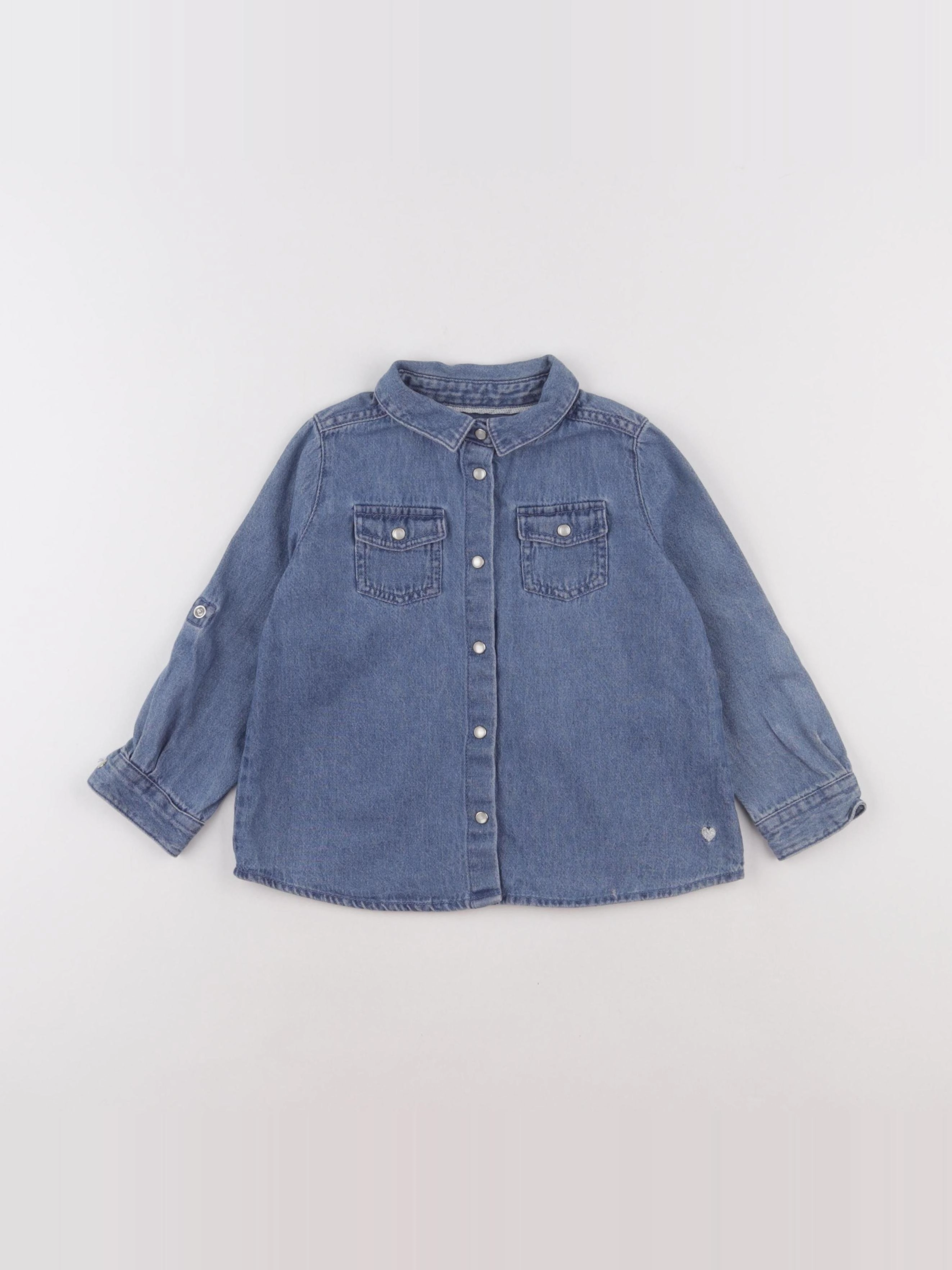 Vertbaudet - chemise bleu - 3 ans