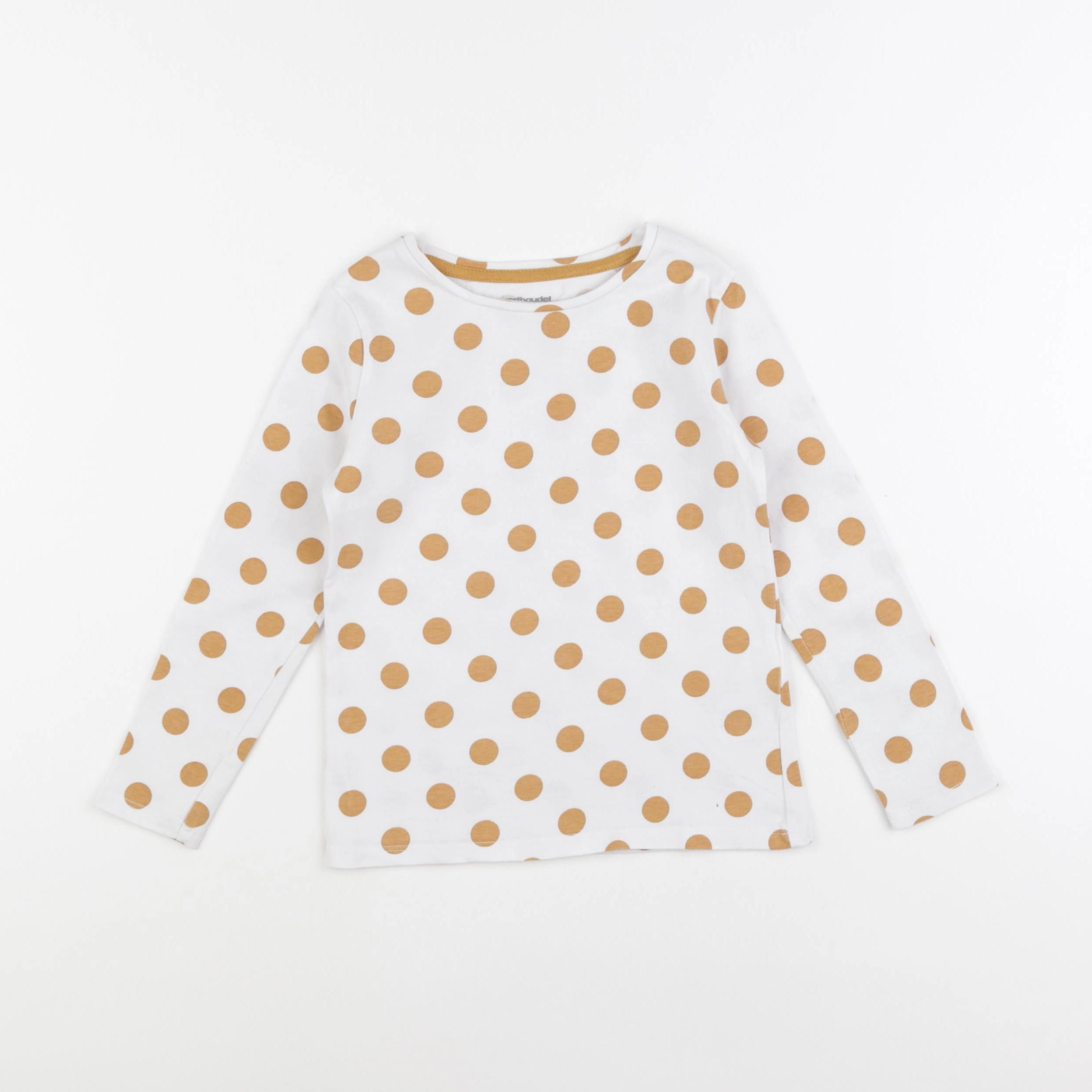 Vertbaudet - tee-shirt blanc, jaune - 4 ans