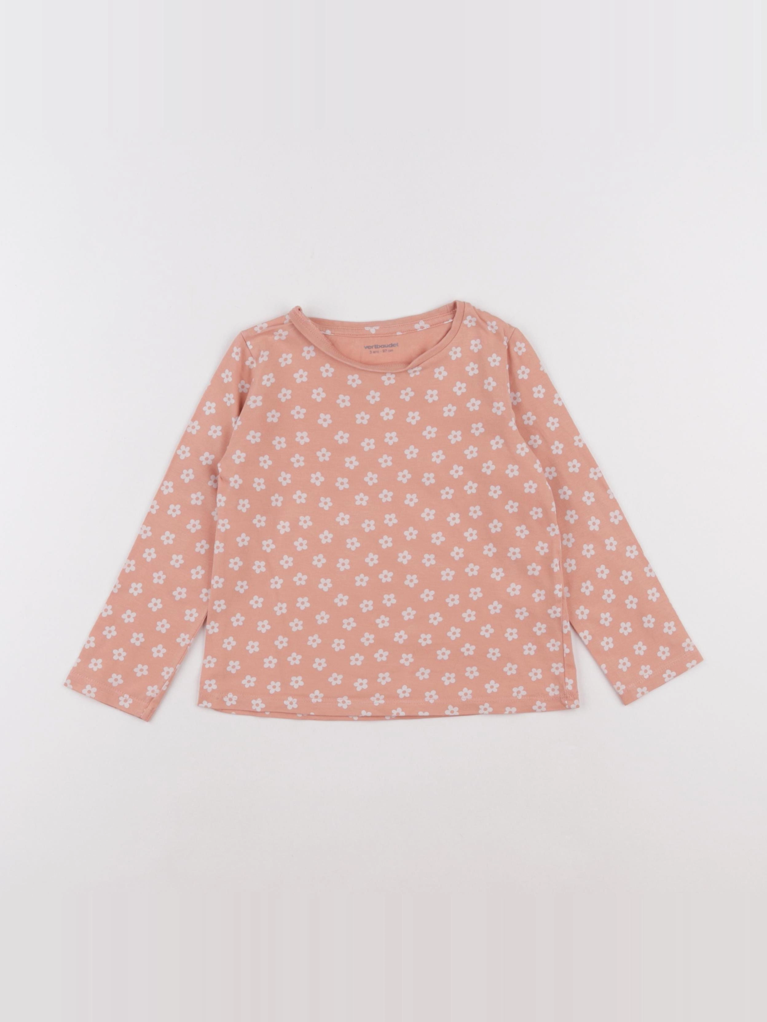 Vertbaudet - tee-shirt rose - 3 ans