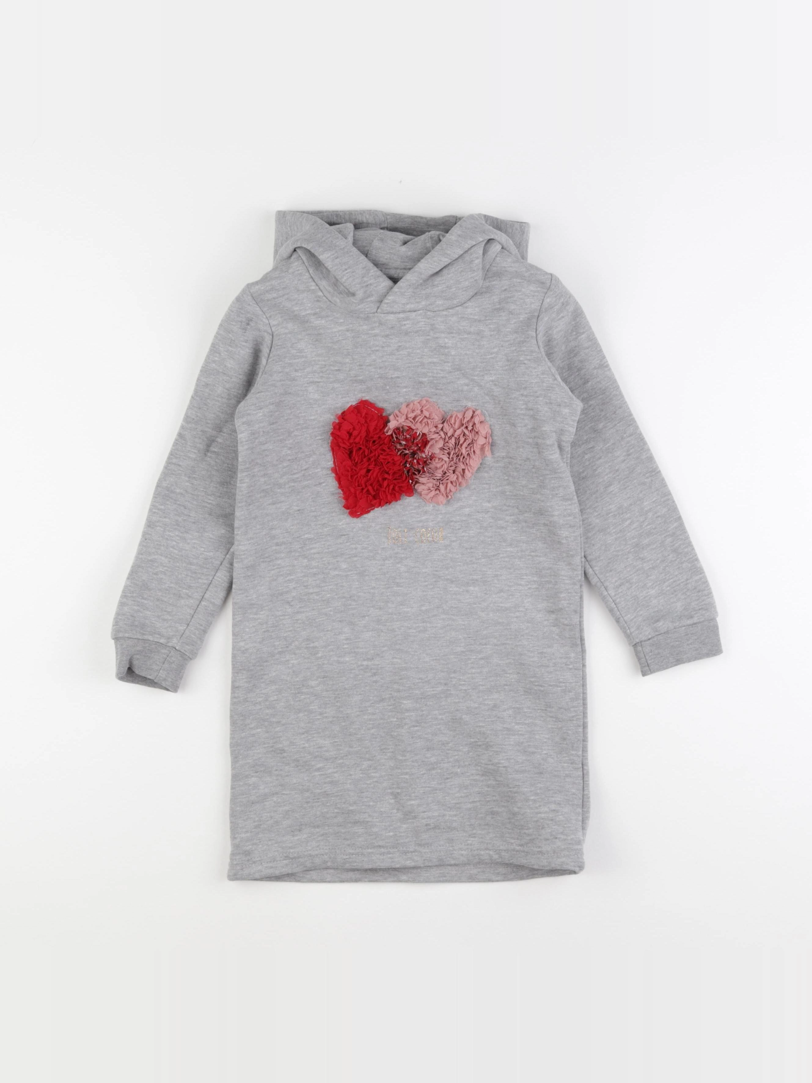 Vertbaudet - robe gris - 4 ans