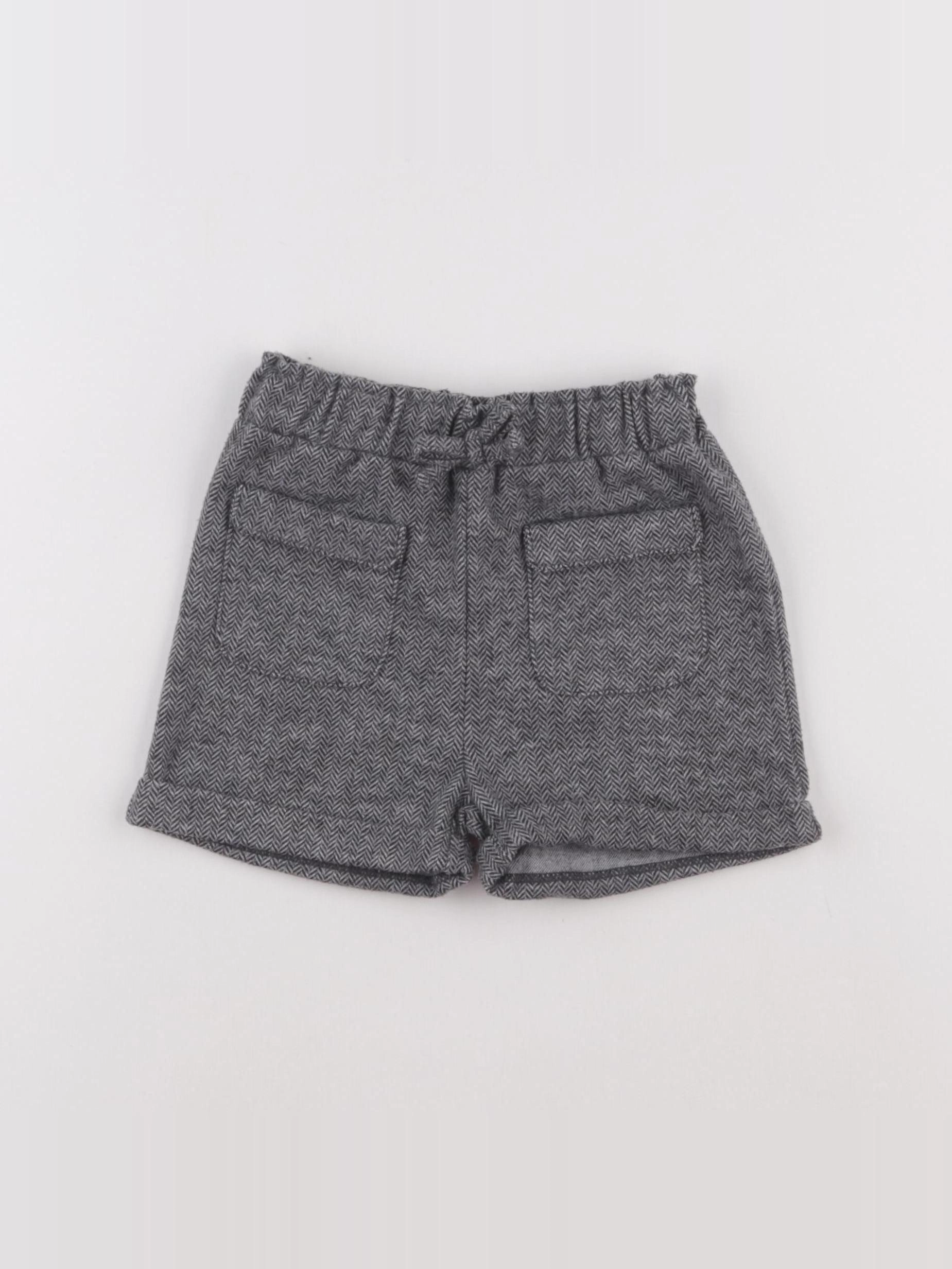 Vertbaudet - short gris - 18 mois
