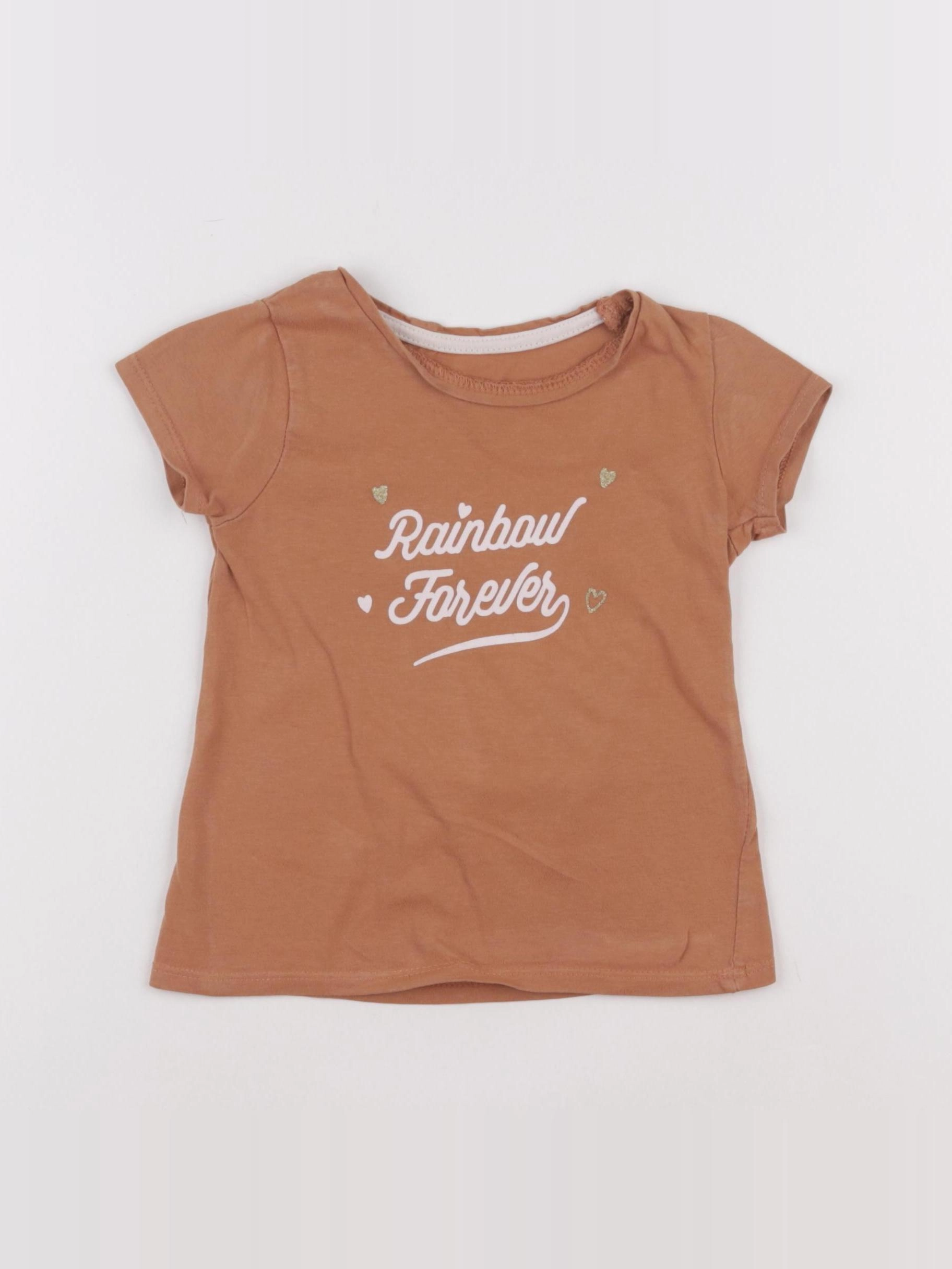 Vertbaudet - tee-shirt marron - 3 ans