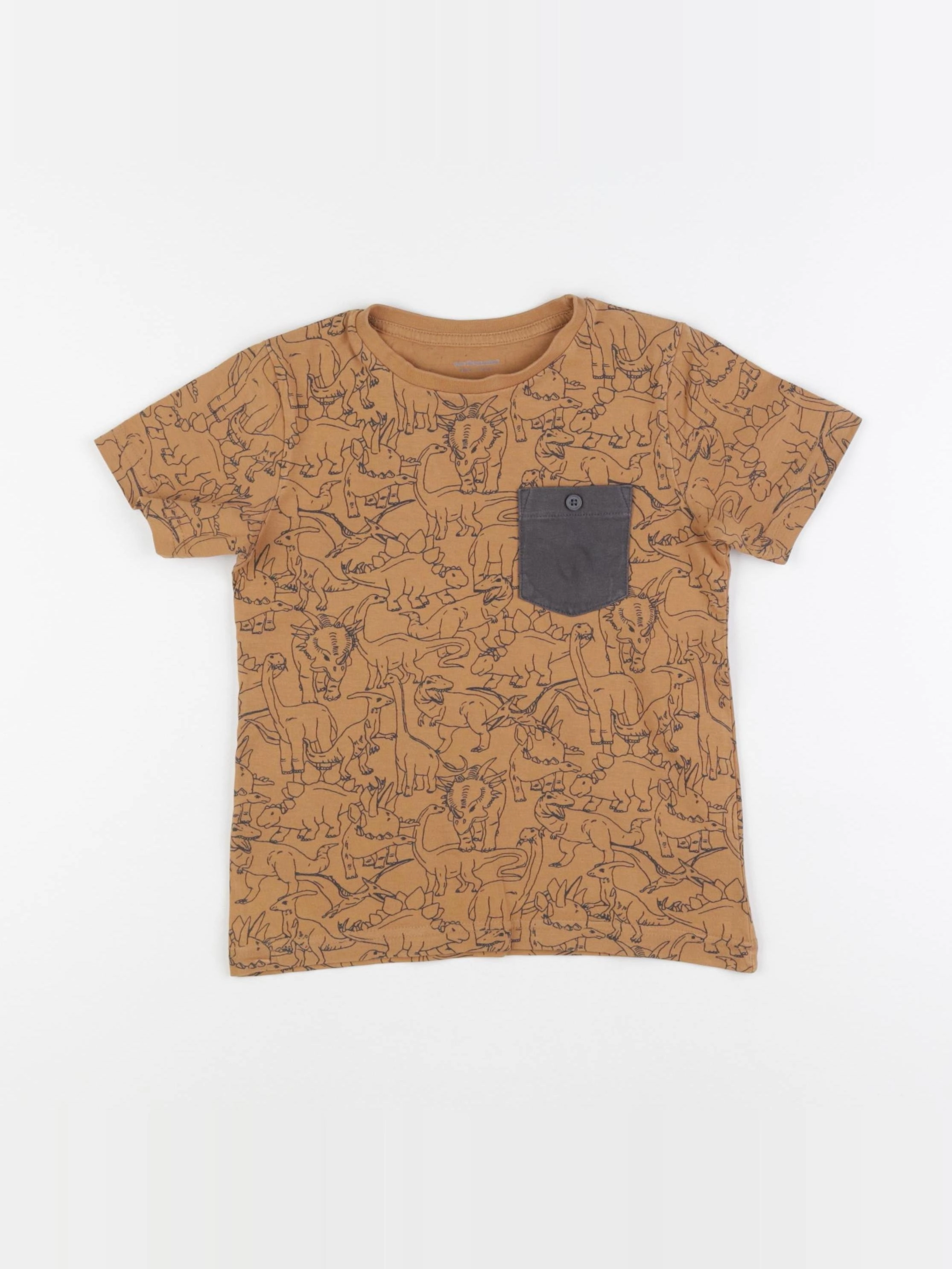 Vertbaudet - tee-shirt marron - 6 ans