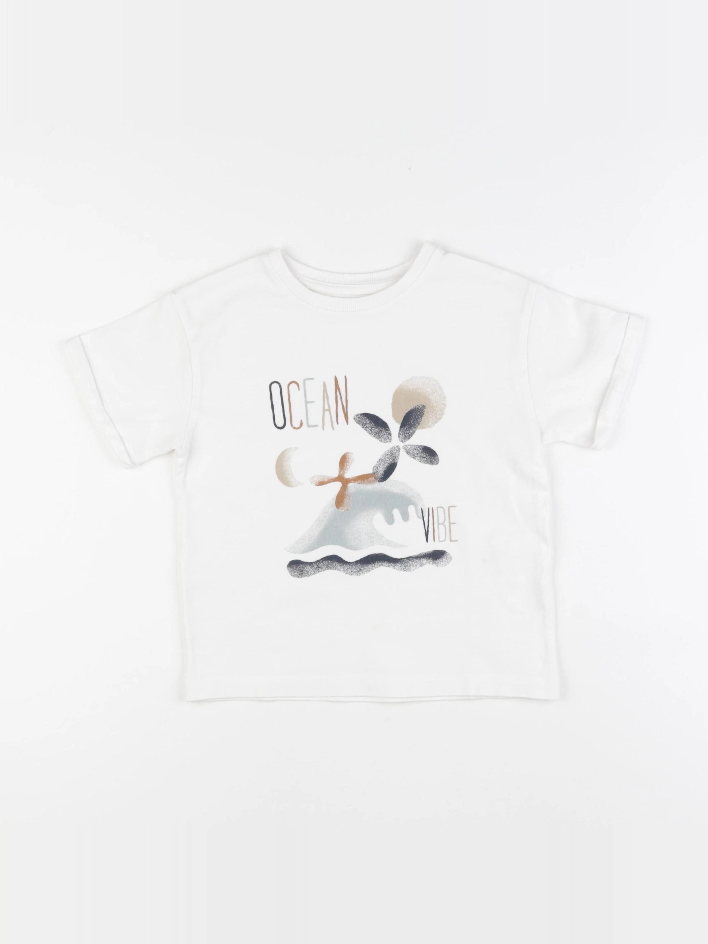 Vertbaudet - tee-shirt blanc - 5 ans