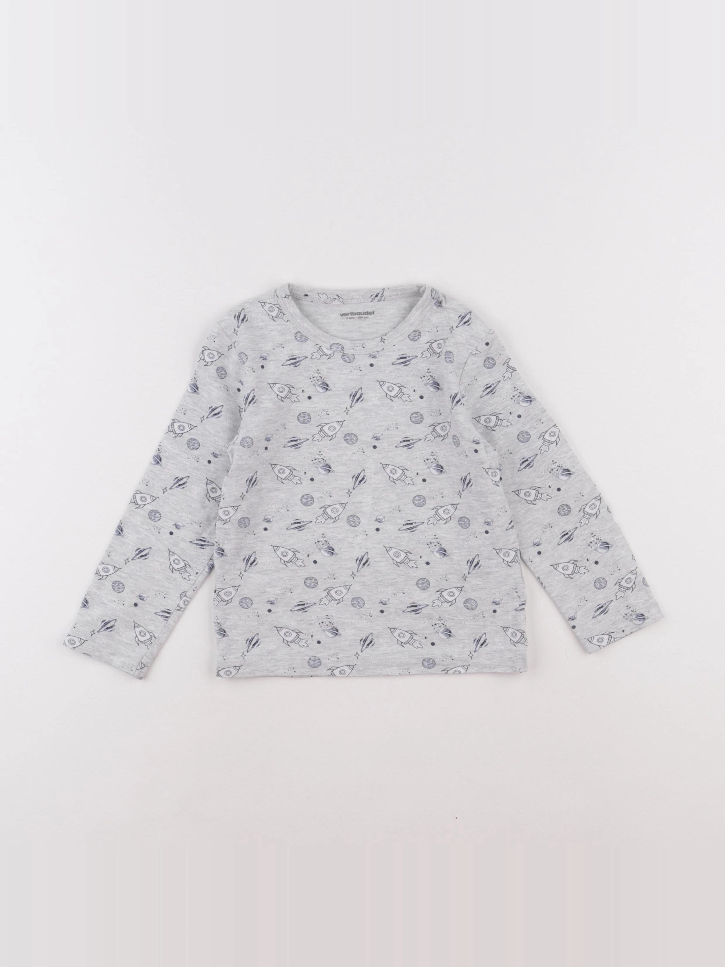 Vertbaudet - maillot de corps gris - 5 ans