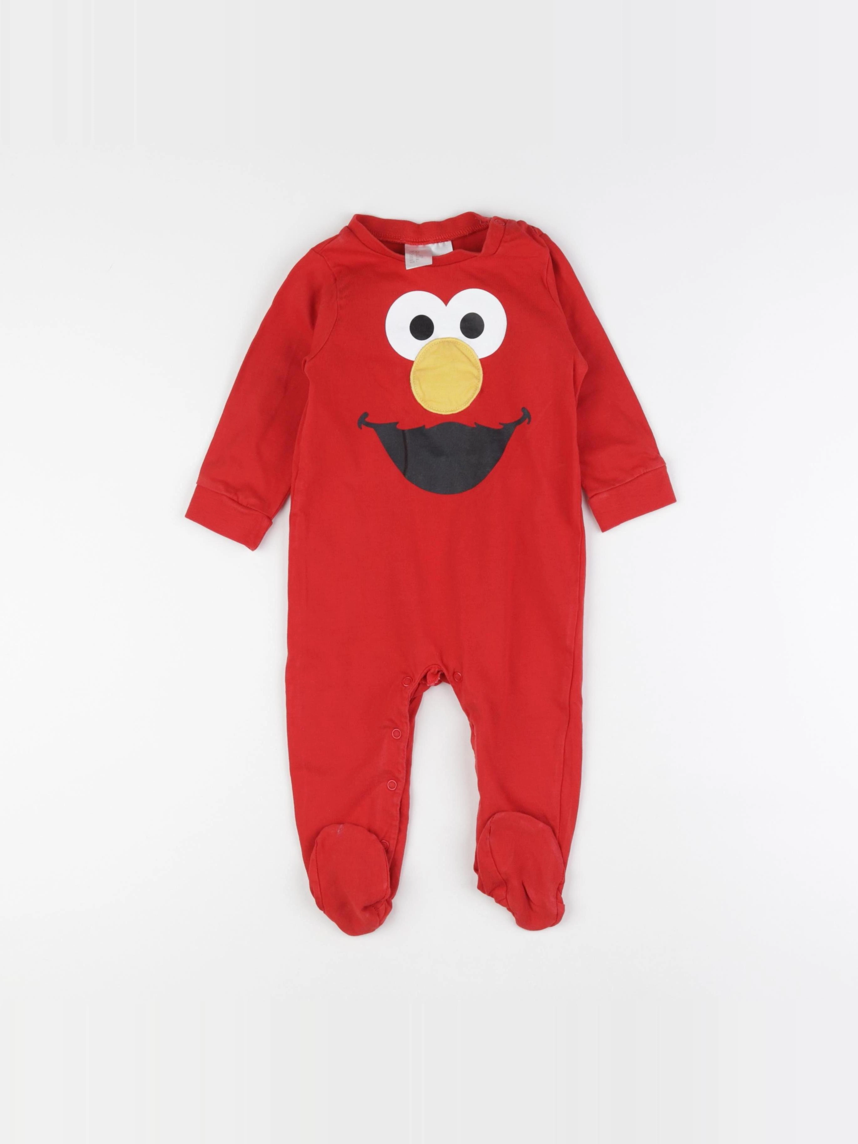 H&M - pyjama rouge - 12/9 mois