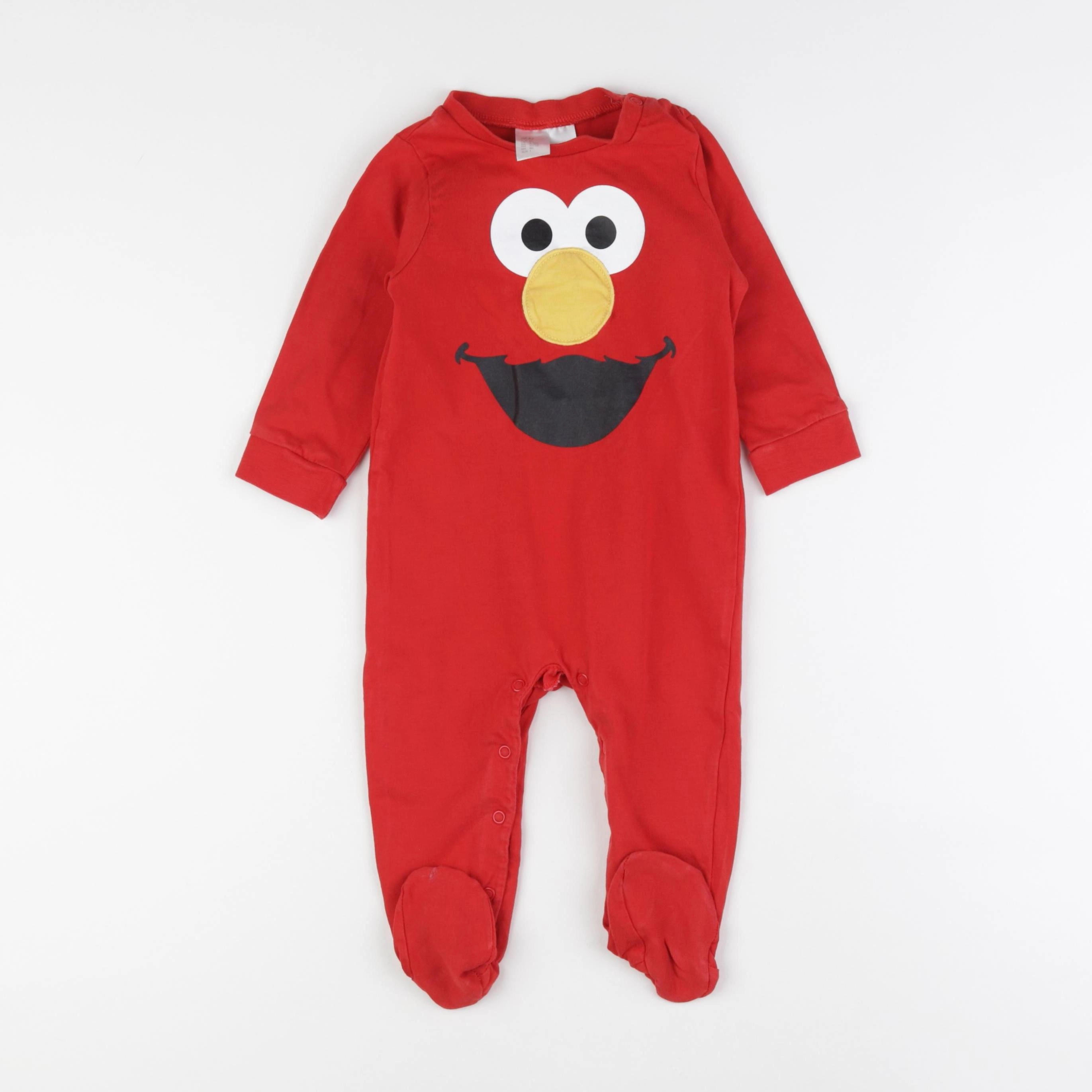 H&M - pyjama rouge - 12/9 mois