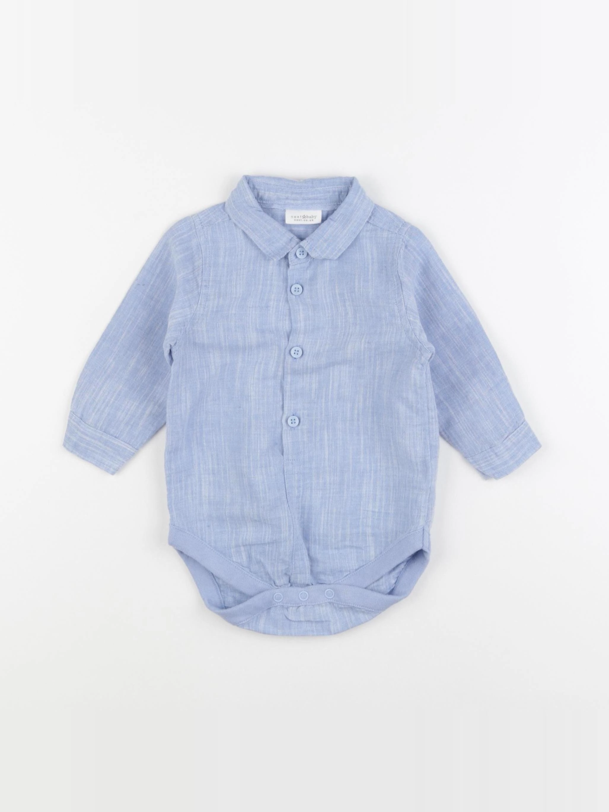 Next - body blouse bleu - 6/9 mois