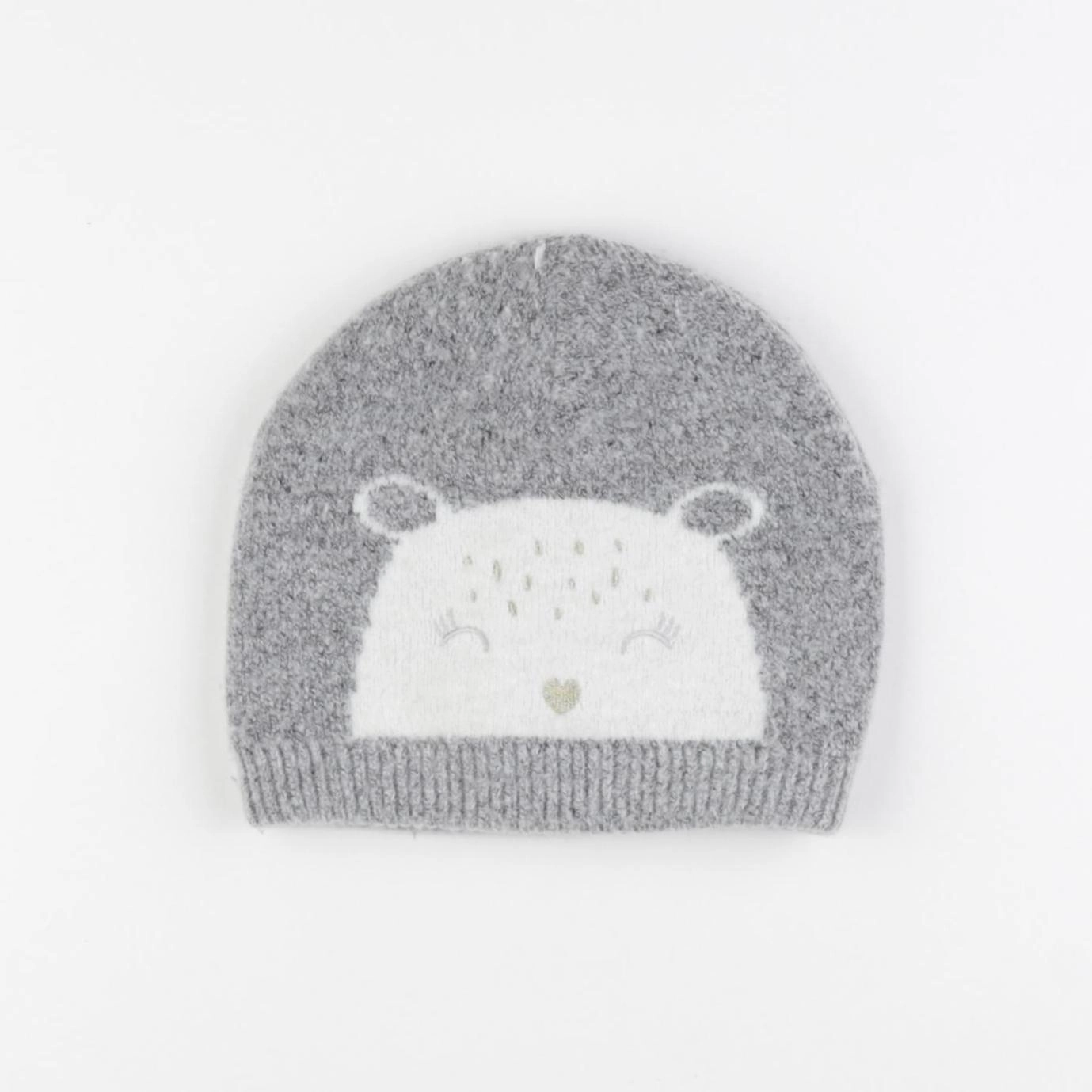 Vertbaudet - bonnet gris - 8/10 ans