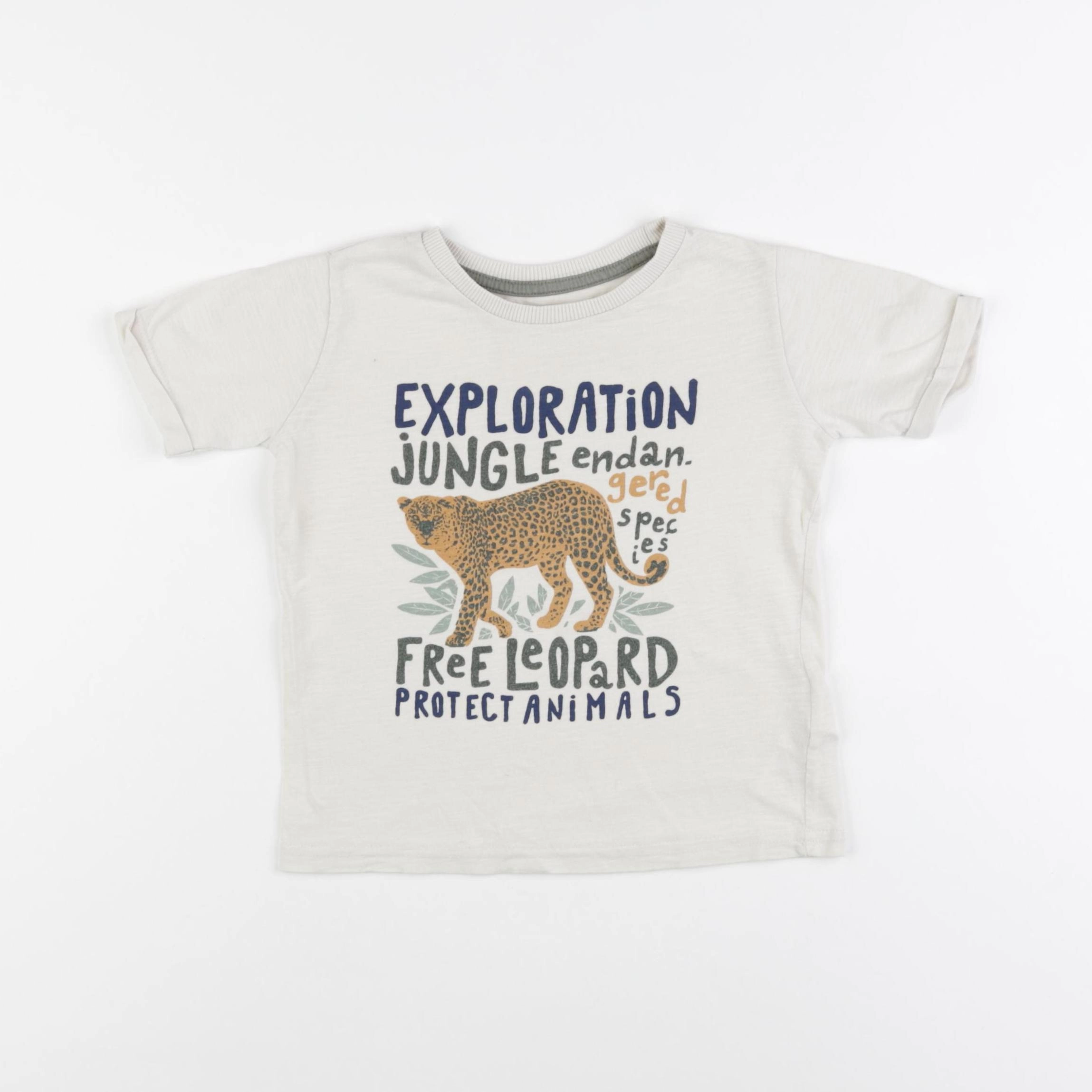 Vertbaudet - tee-shirt beige - 3 ans