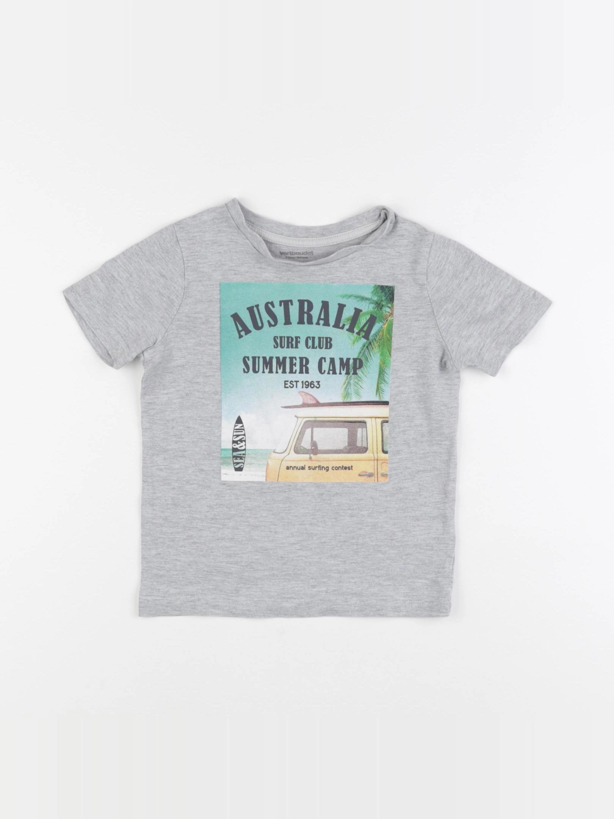Vertbaudet - tee-shirt gris - 3 ans