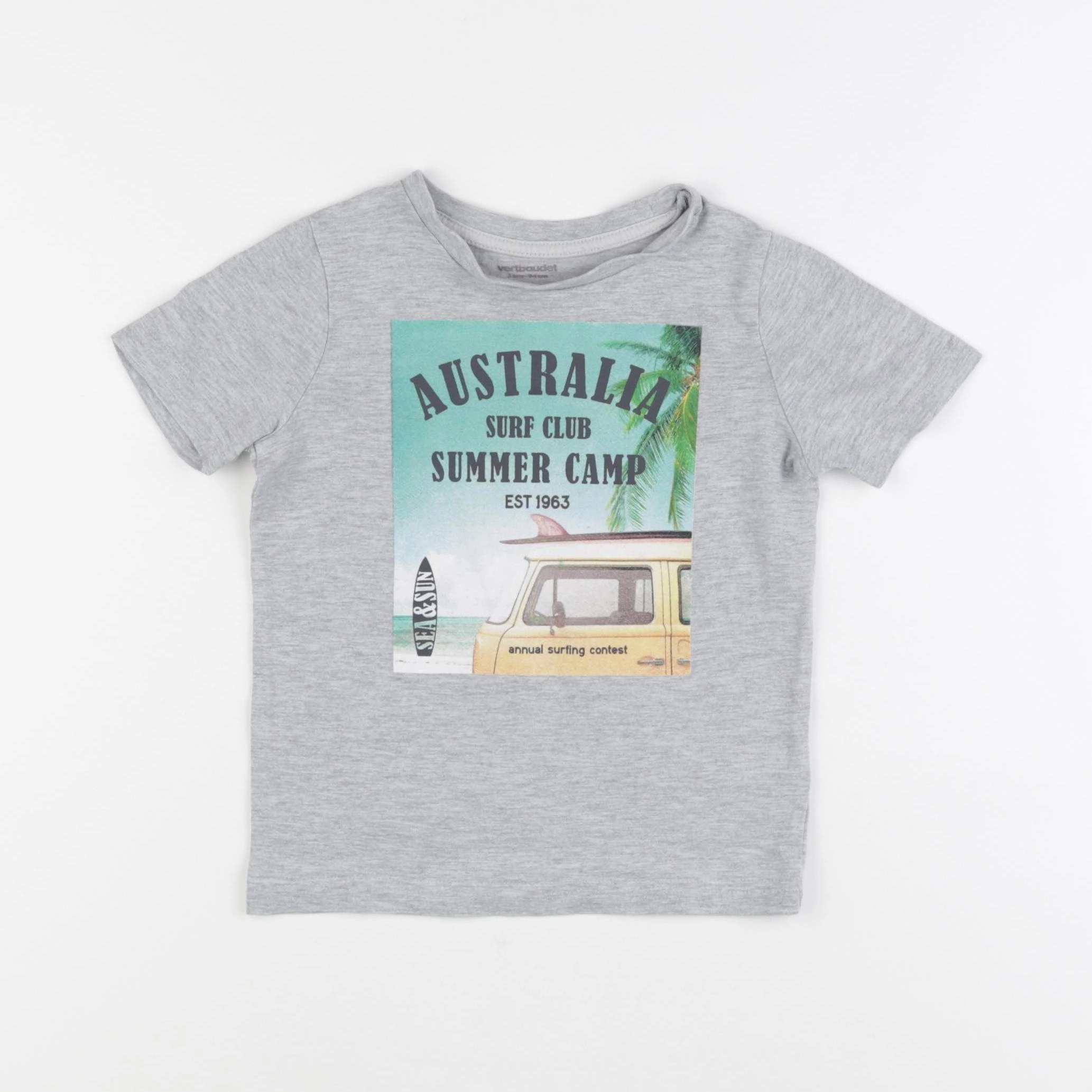 Vertbaudet - tee-shirt gris - 3 ans