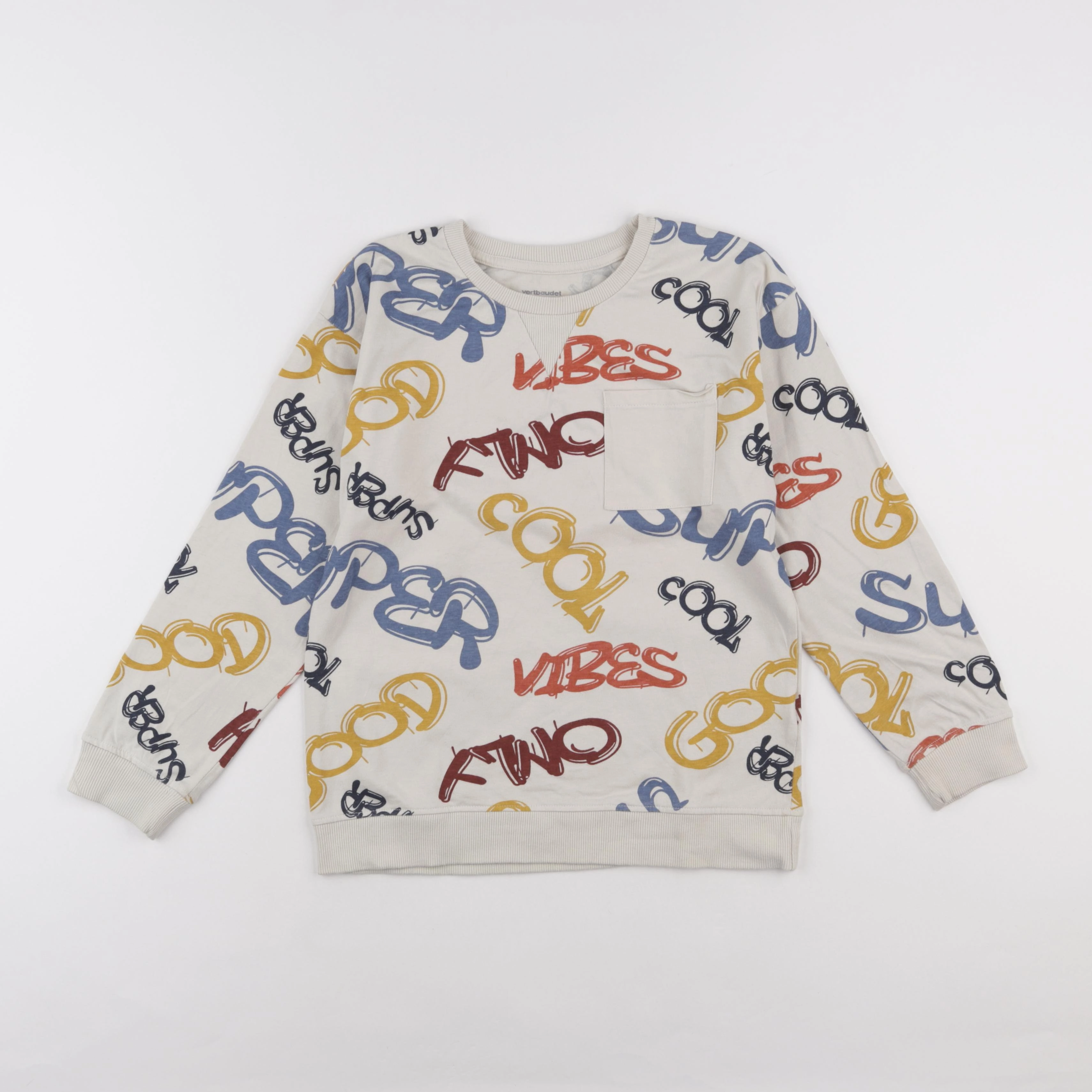 Vertbaudet - tee-shirt multicolore - 10 ans