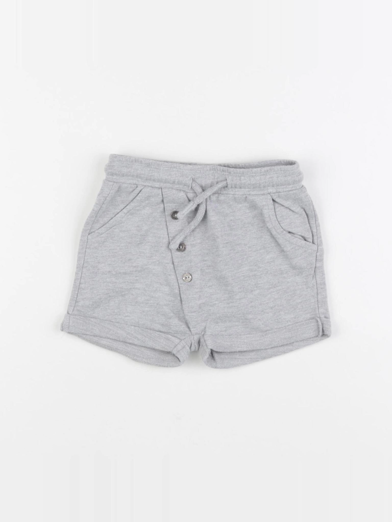 Vertbaudet - short gris - 18 mois