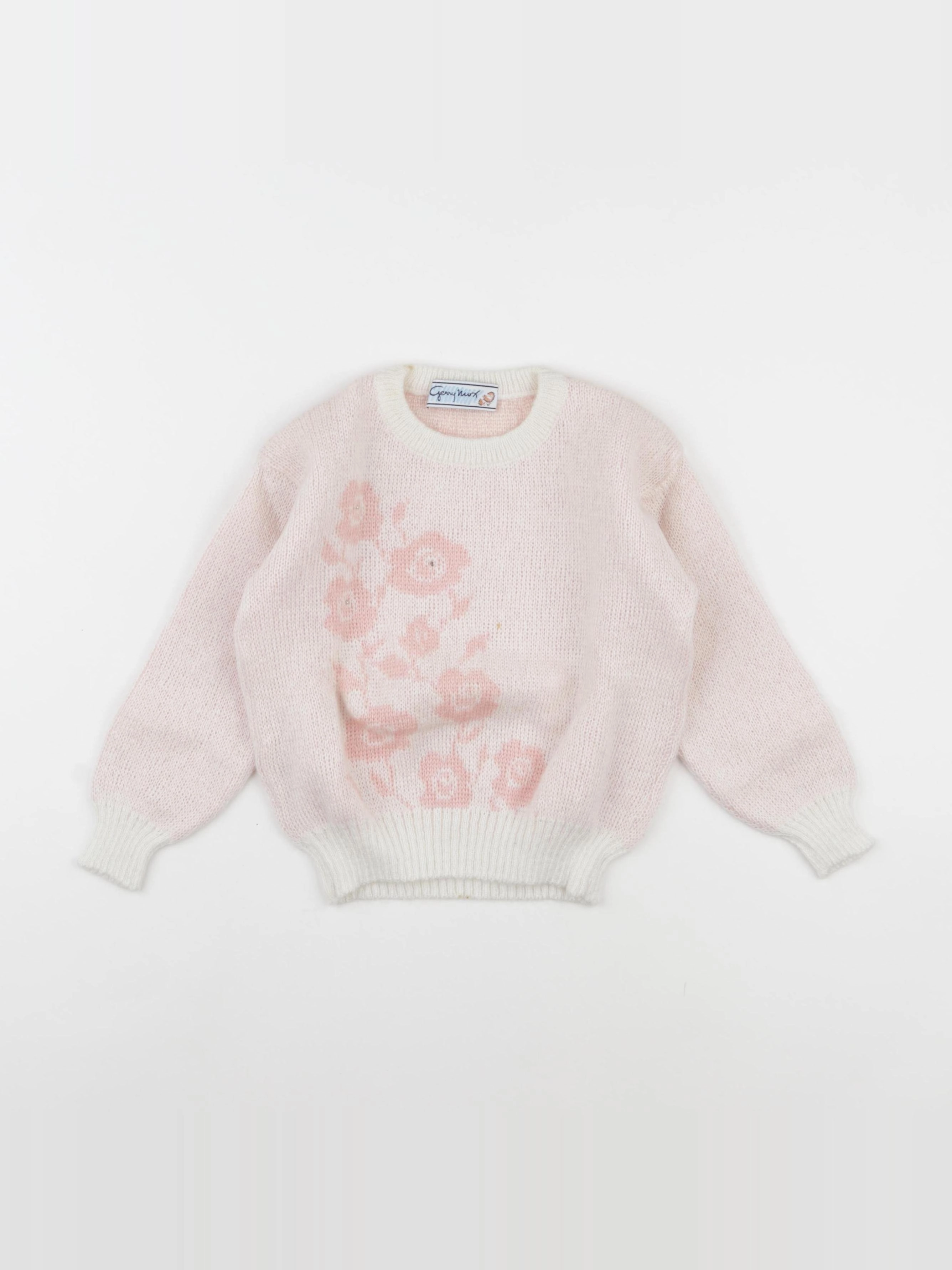 Vintage - pull rose - 4 ans