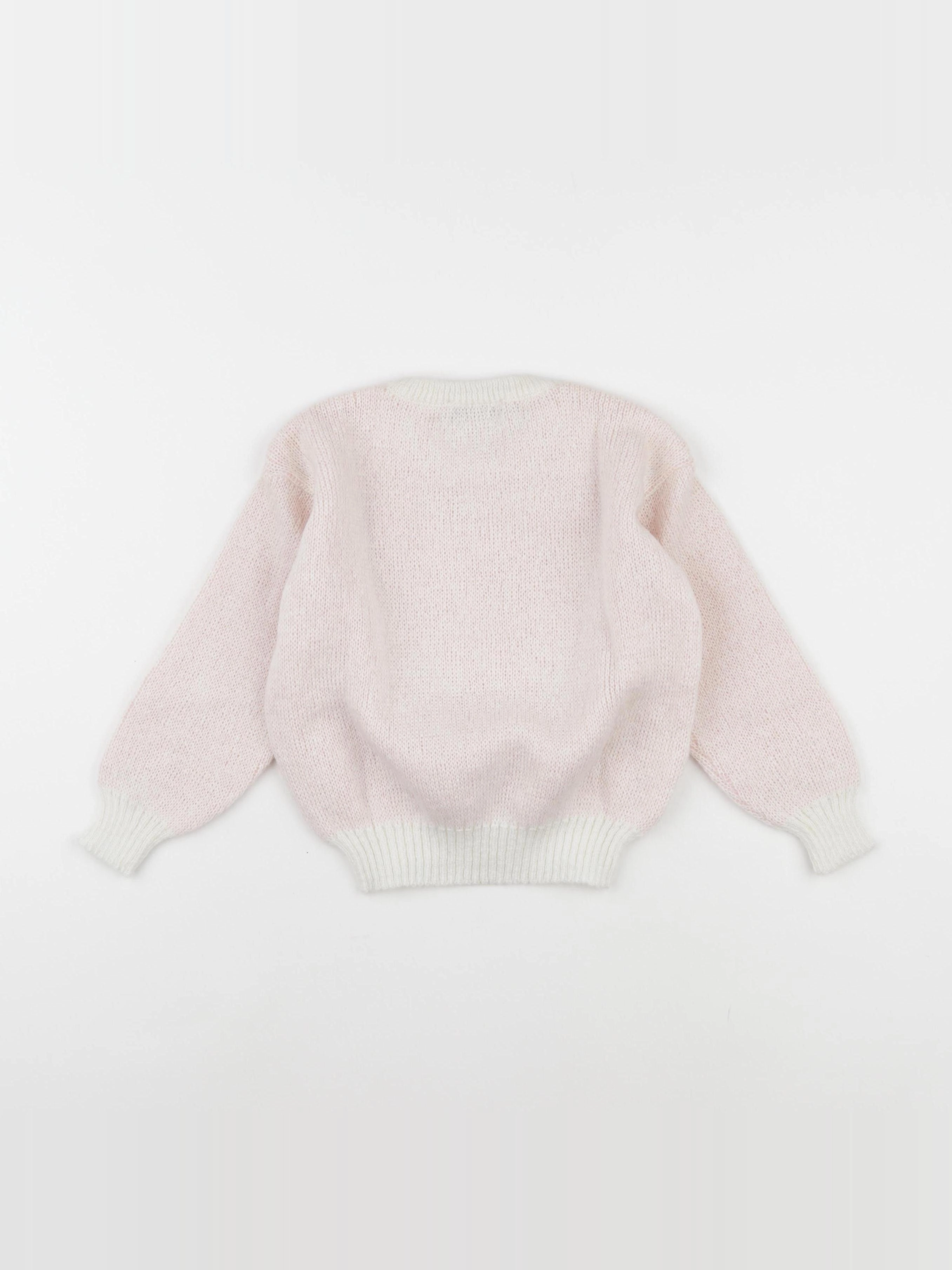 Vintage - pull rose - 4 ans