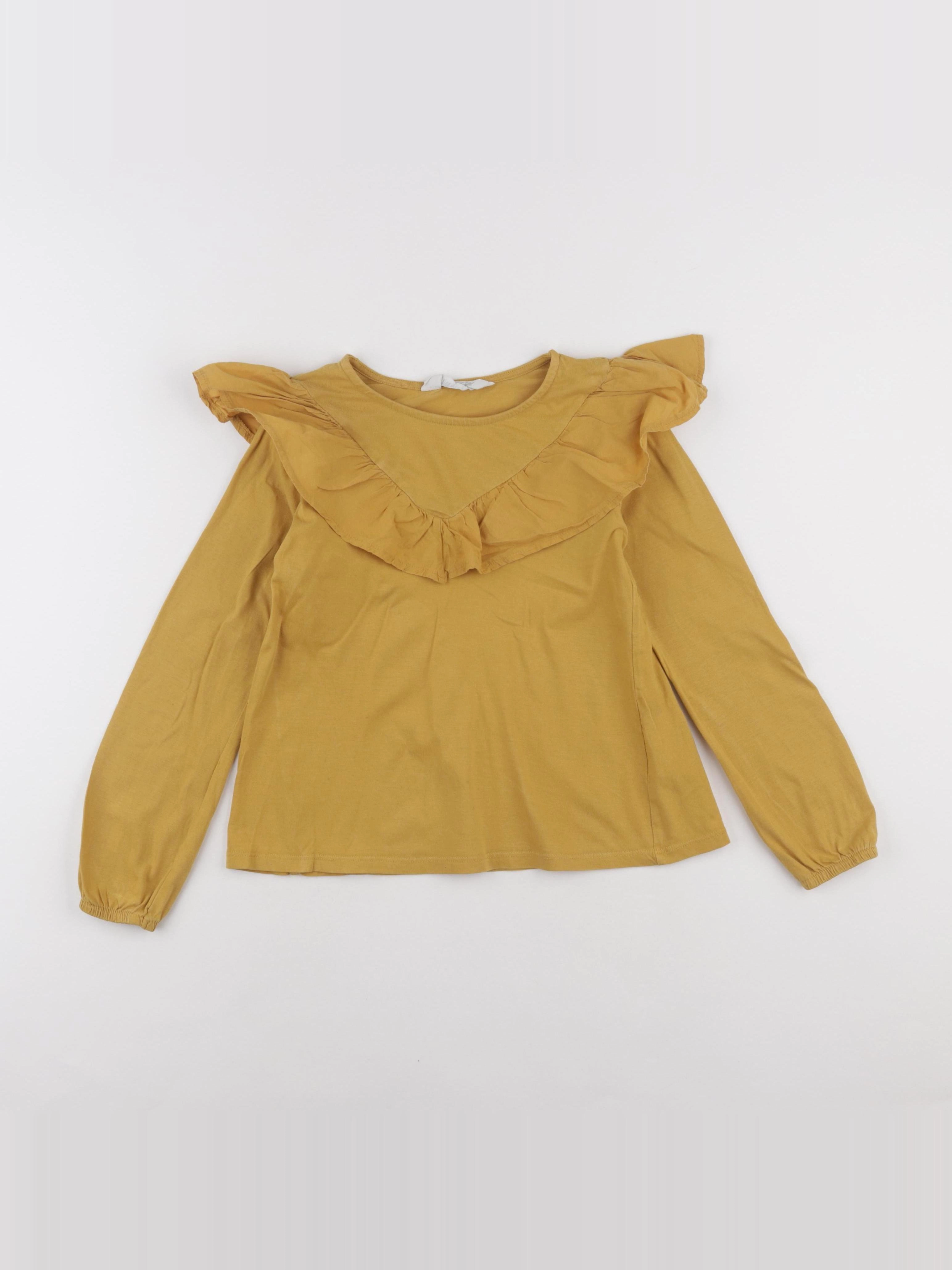 H&M - tee-shirt jaune - 6/8 ans