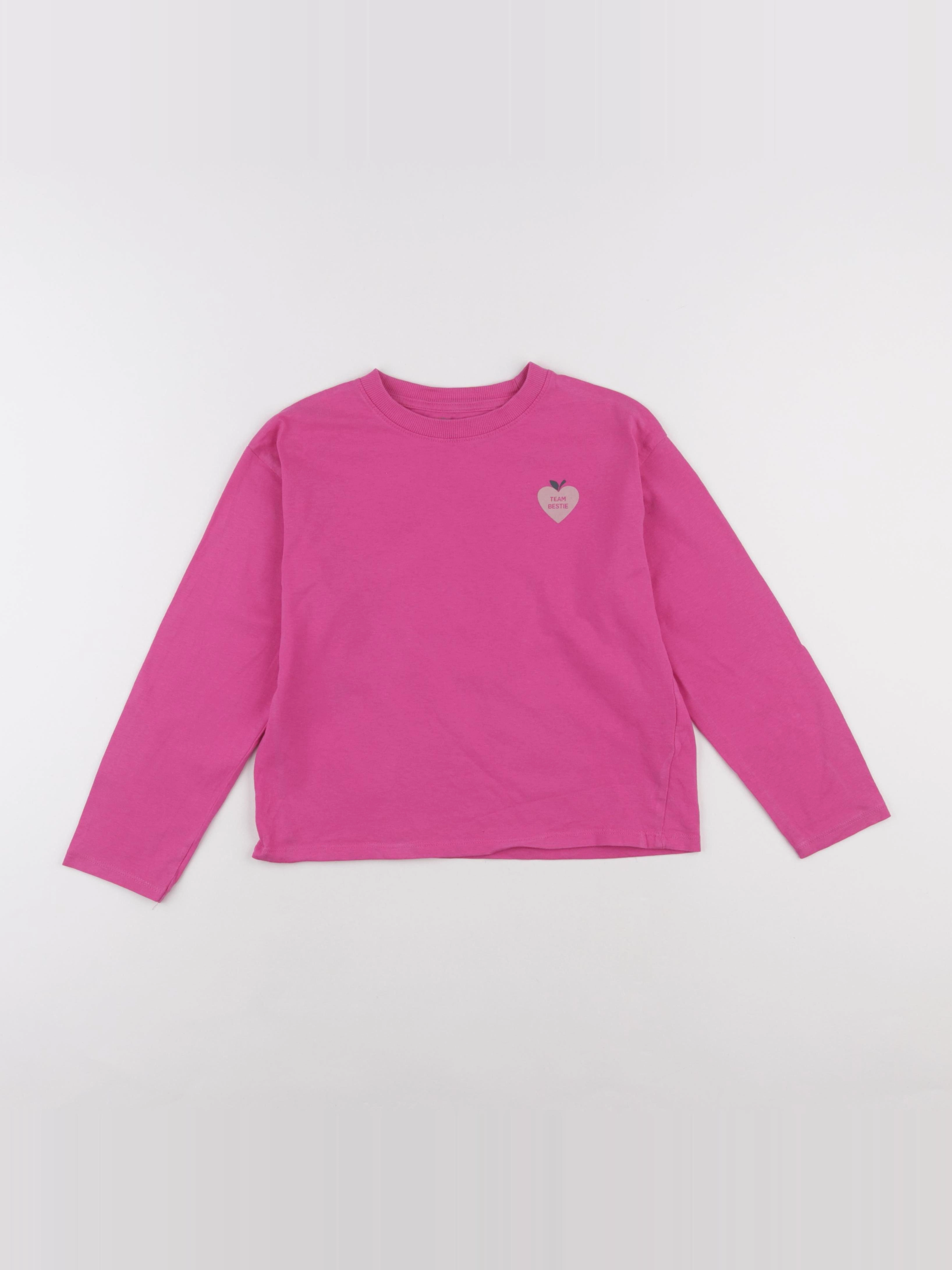 Vertbaudet - tee-shirt rose - 8 ans