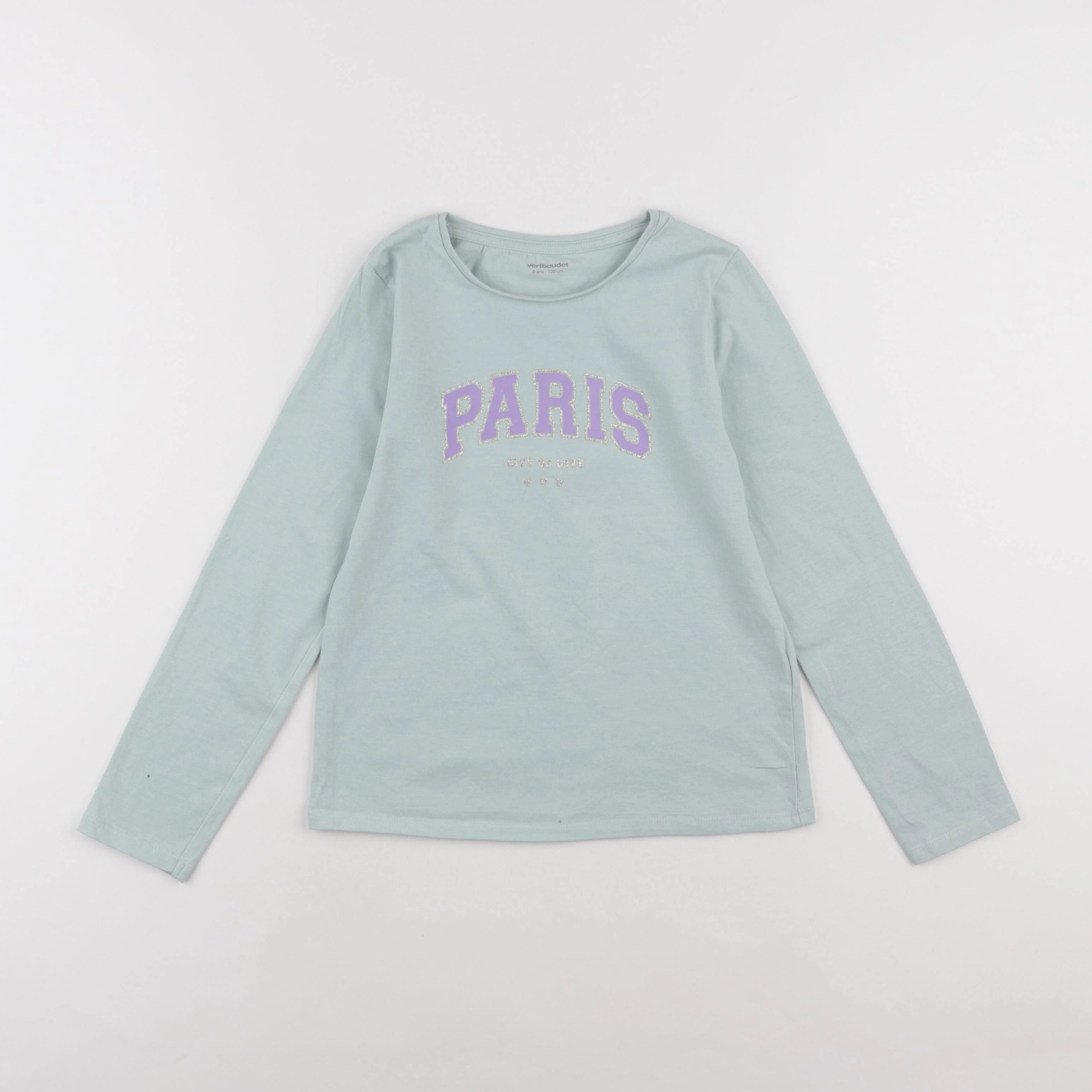 Vertbaudet - tee-shirt vert - 8 ans
