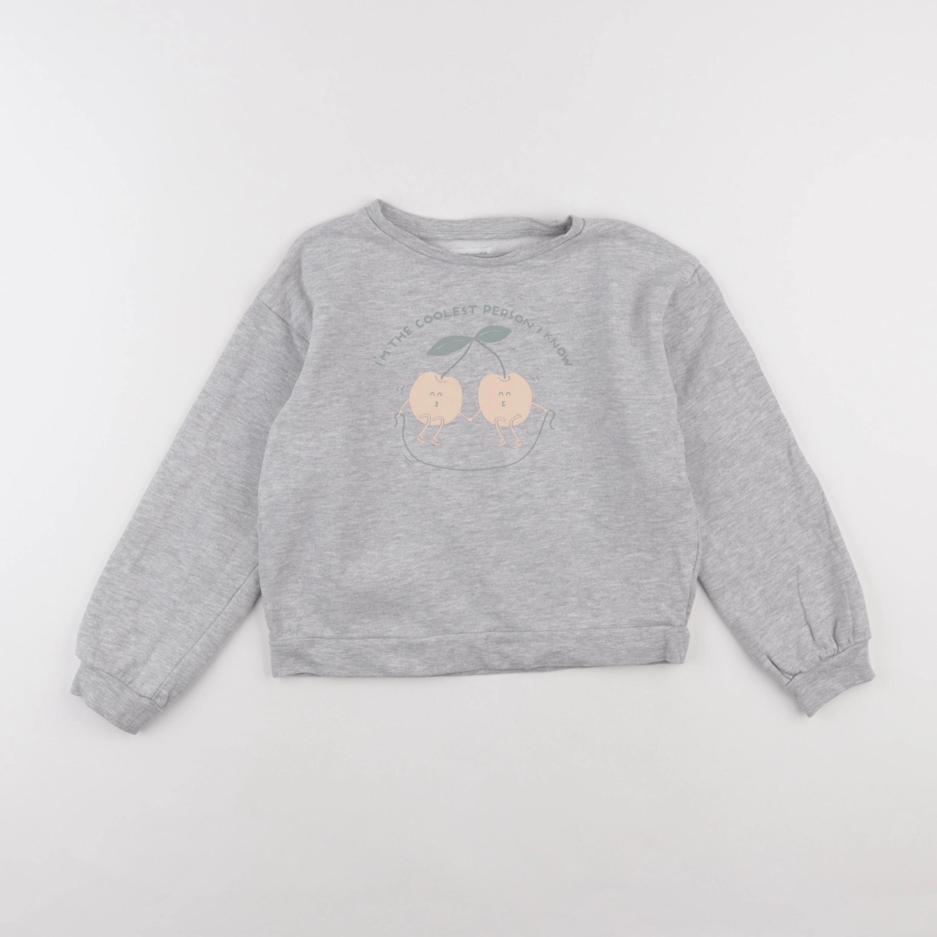 Vertbaudet - sweat gris - 8 ans