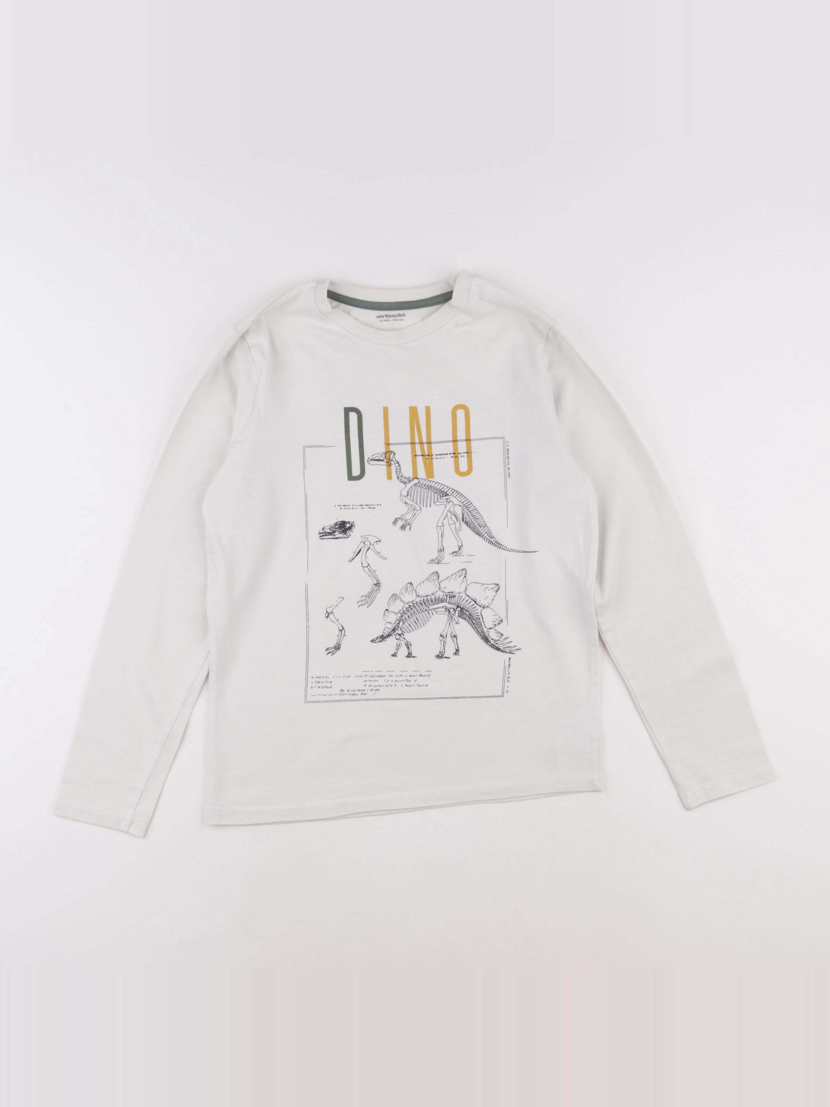Vertbaudet - tee-shirt blanc - 12 ans
