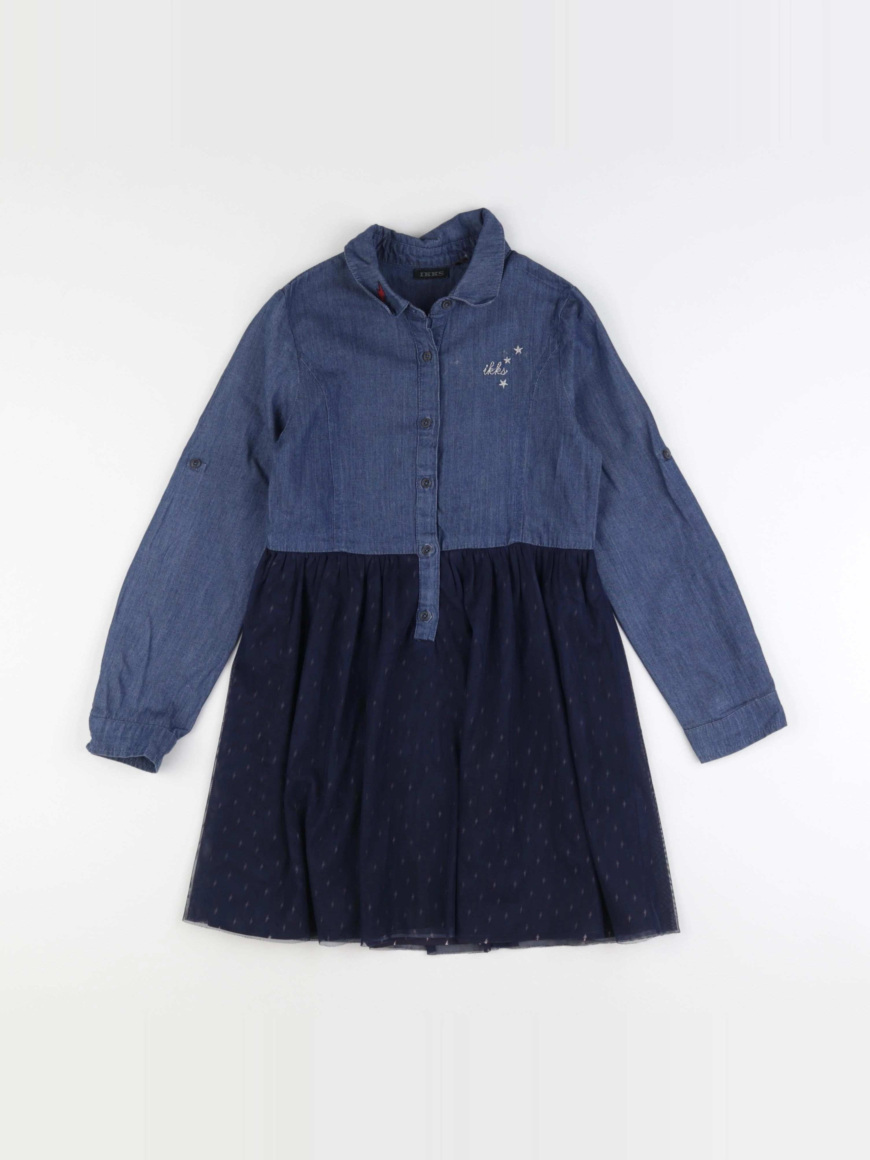 IKKS - robe bleu - 8 ans