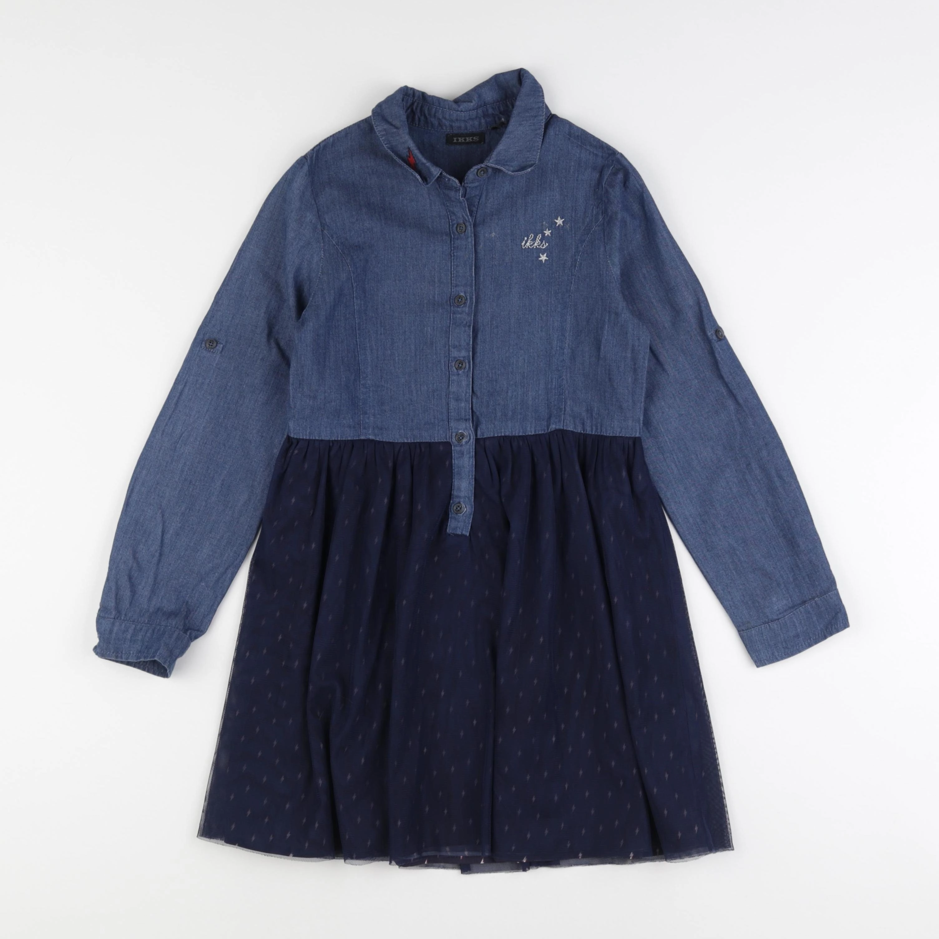 IKKS - robe bleu - 8 ans