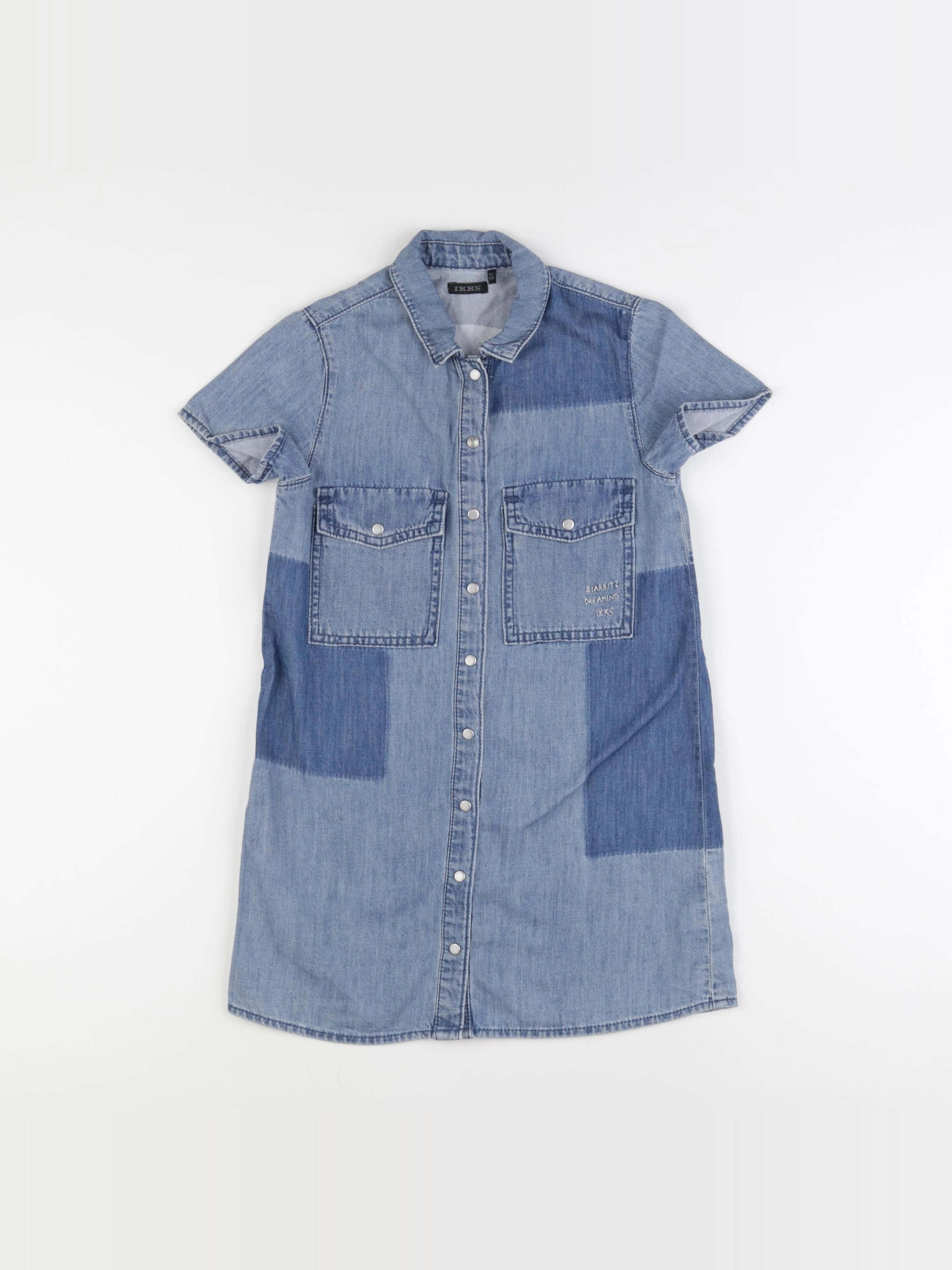 IKKS - robe bleu - 8 ans