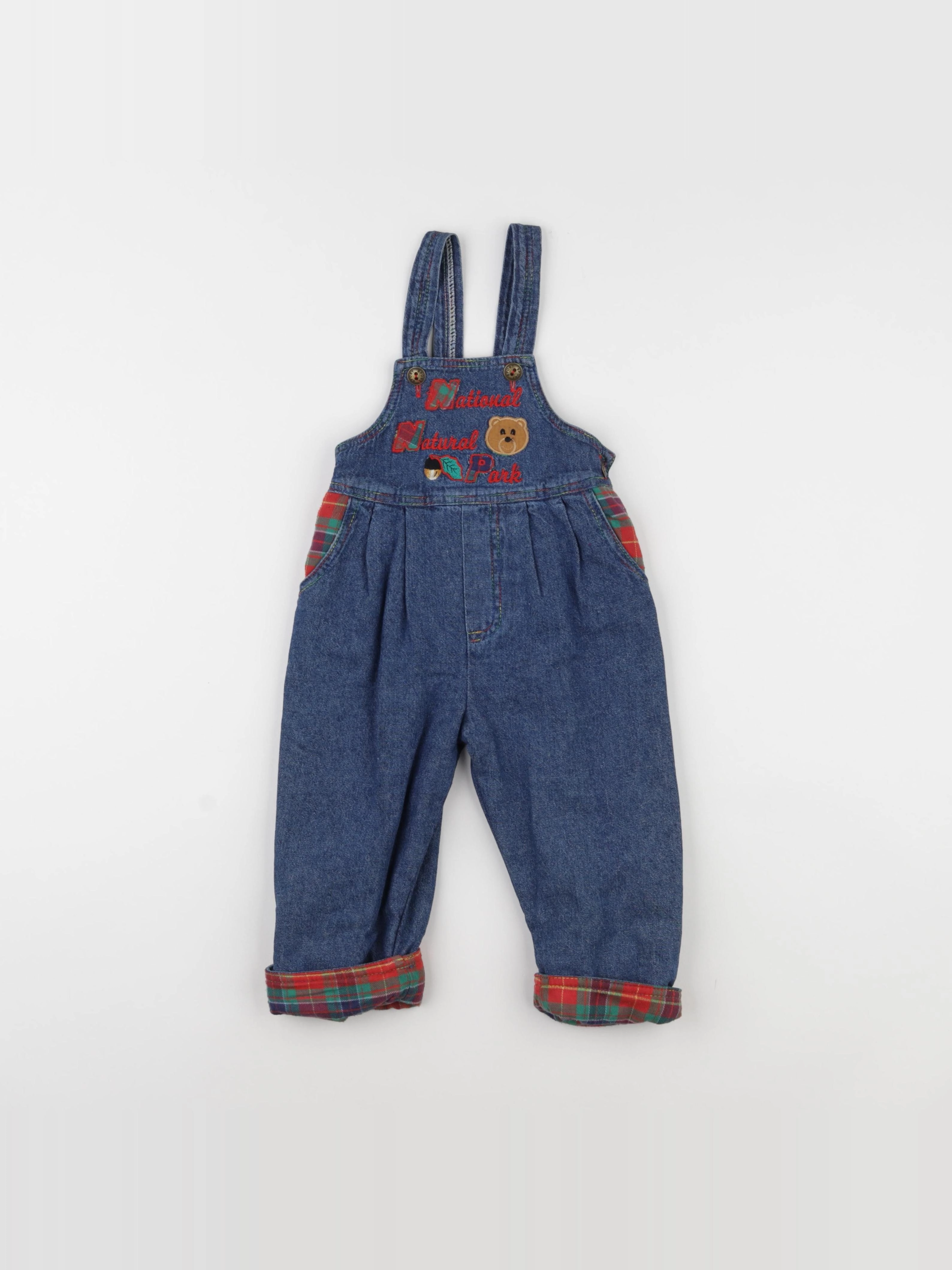Vintage - salopette bleu - 3 ans