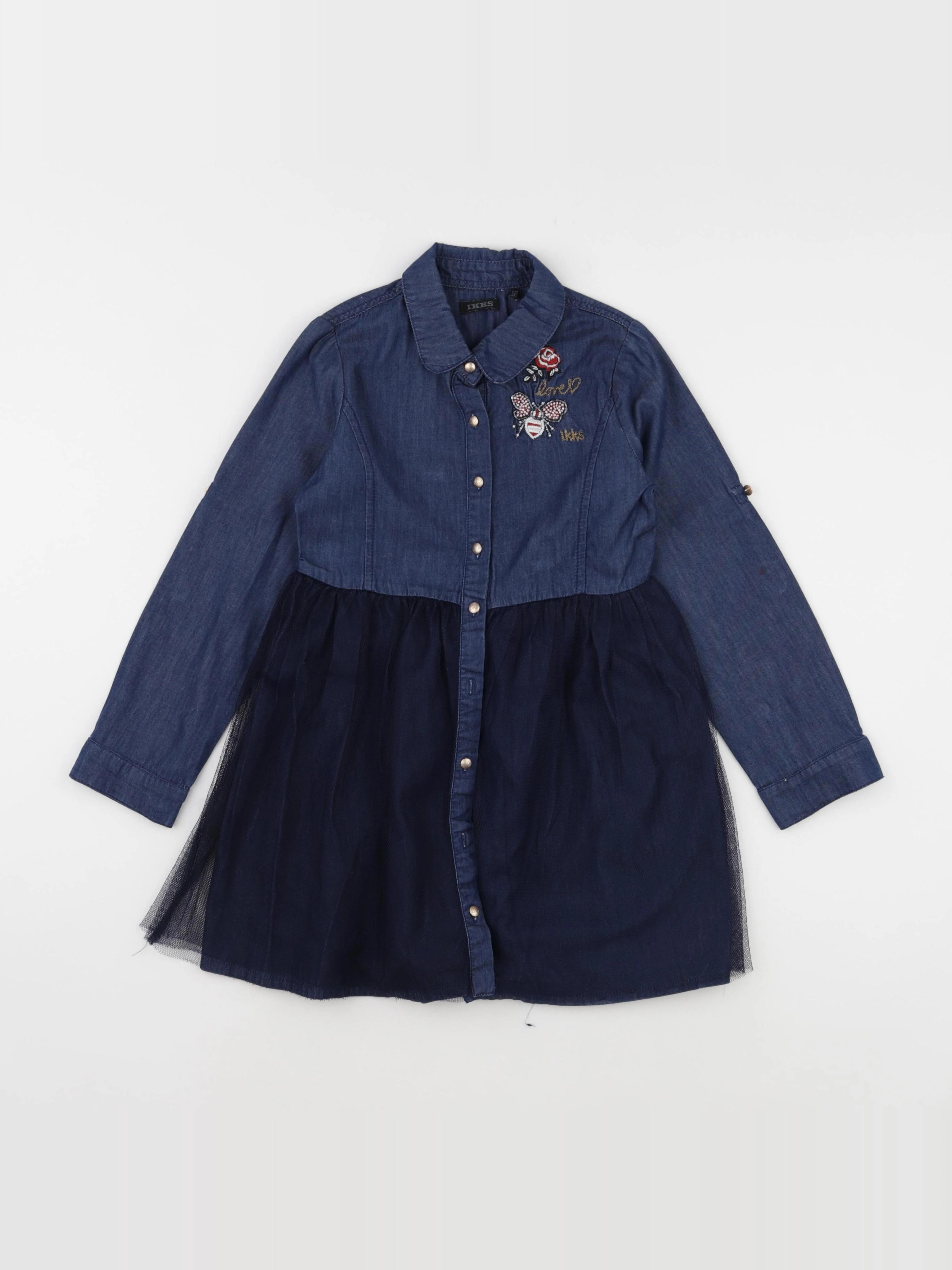IKKS - robe bleu - 6 ans