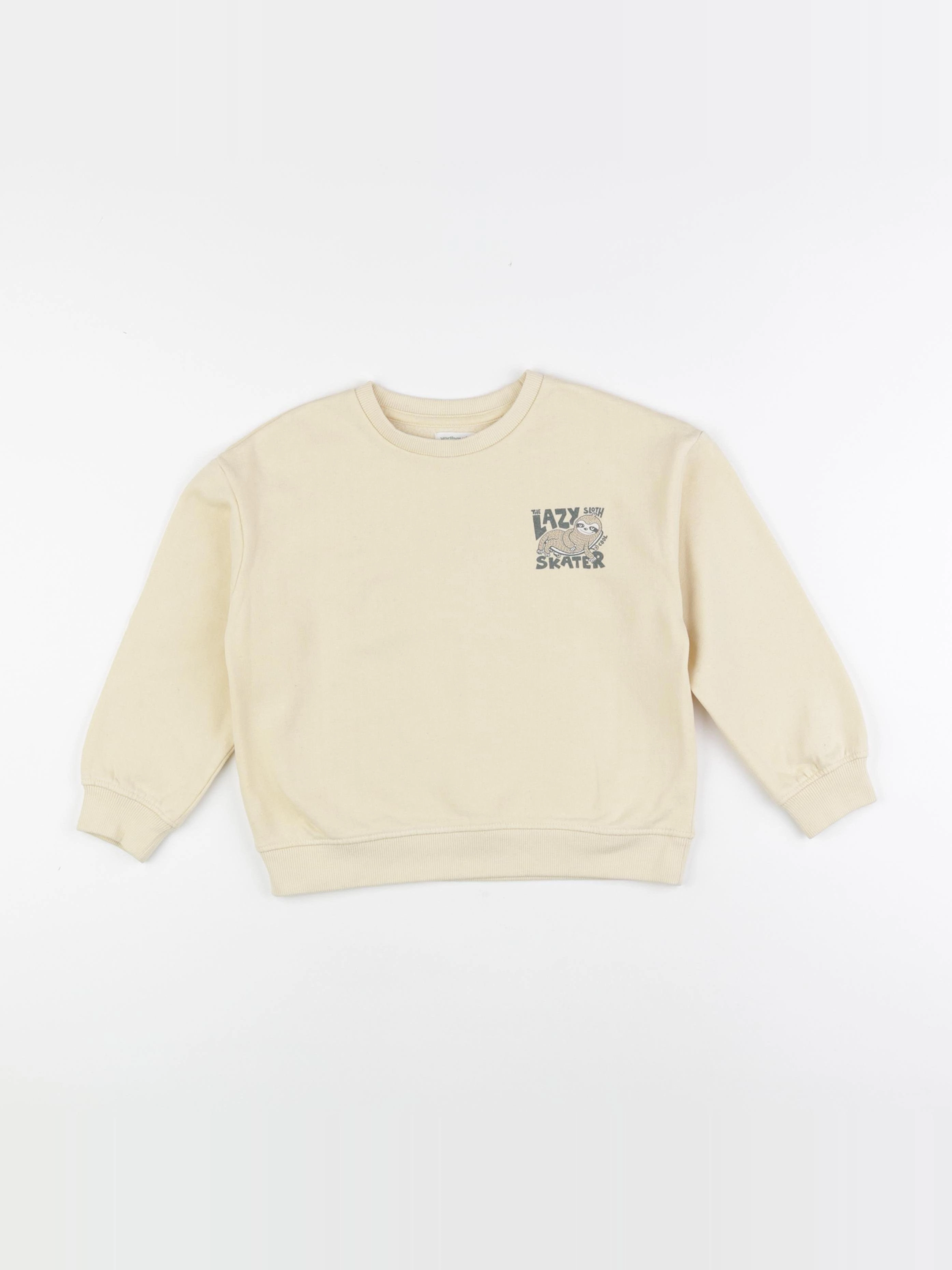 Vertbaudet - sweat jaune - 5 ans