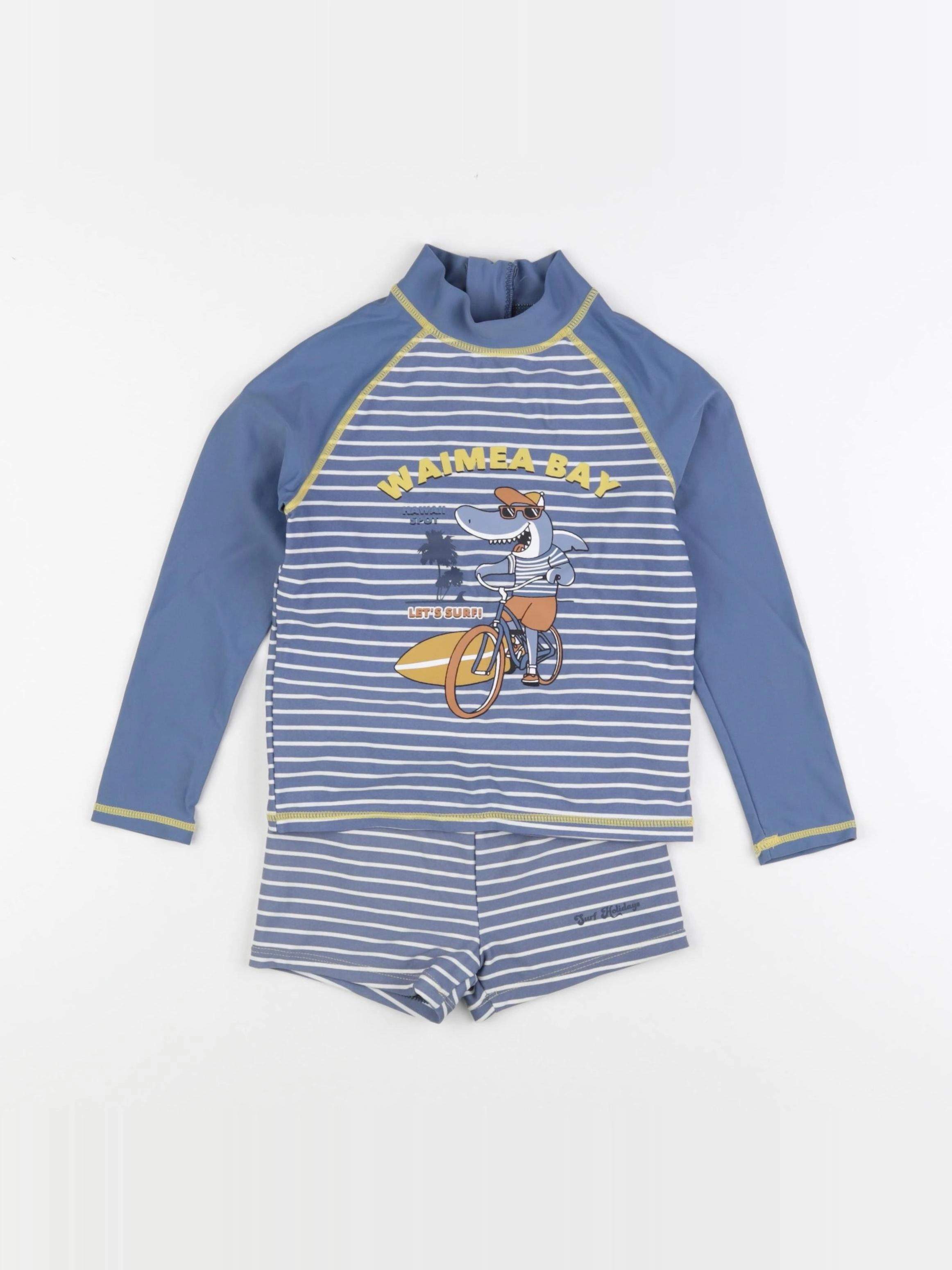 Vertbaudet - ensemble de bain bleu - 5 ans