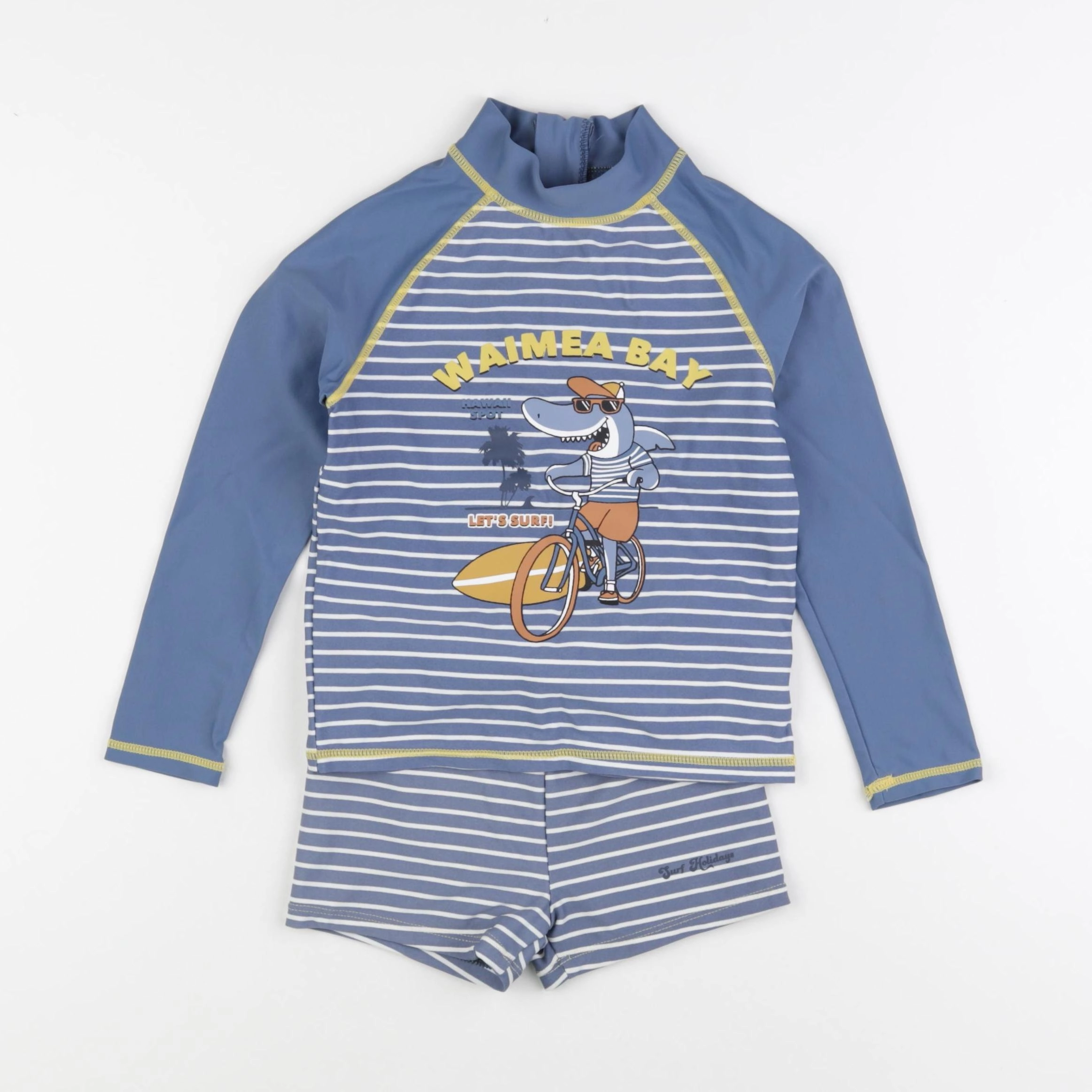Vertbaudet - ensemble de bain bleu - 5 ans