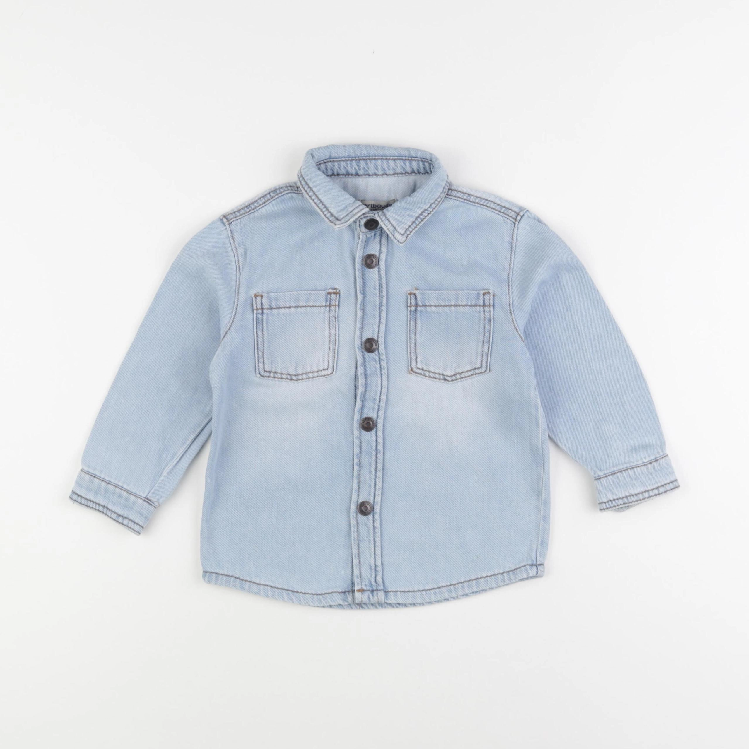 Vertbaudet - chemise bleu - 3 ans