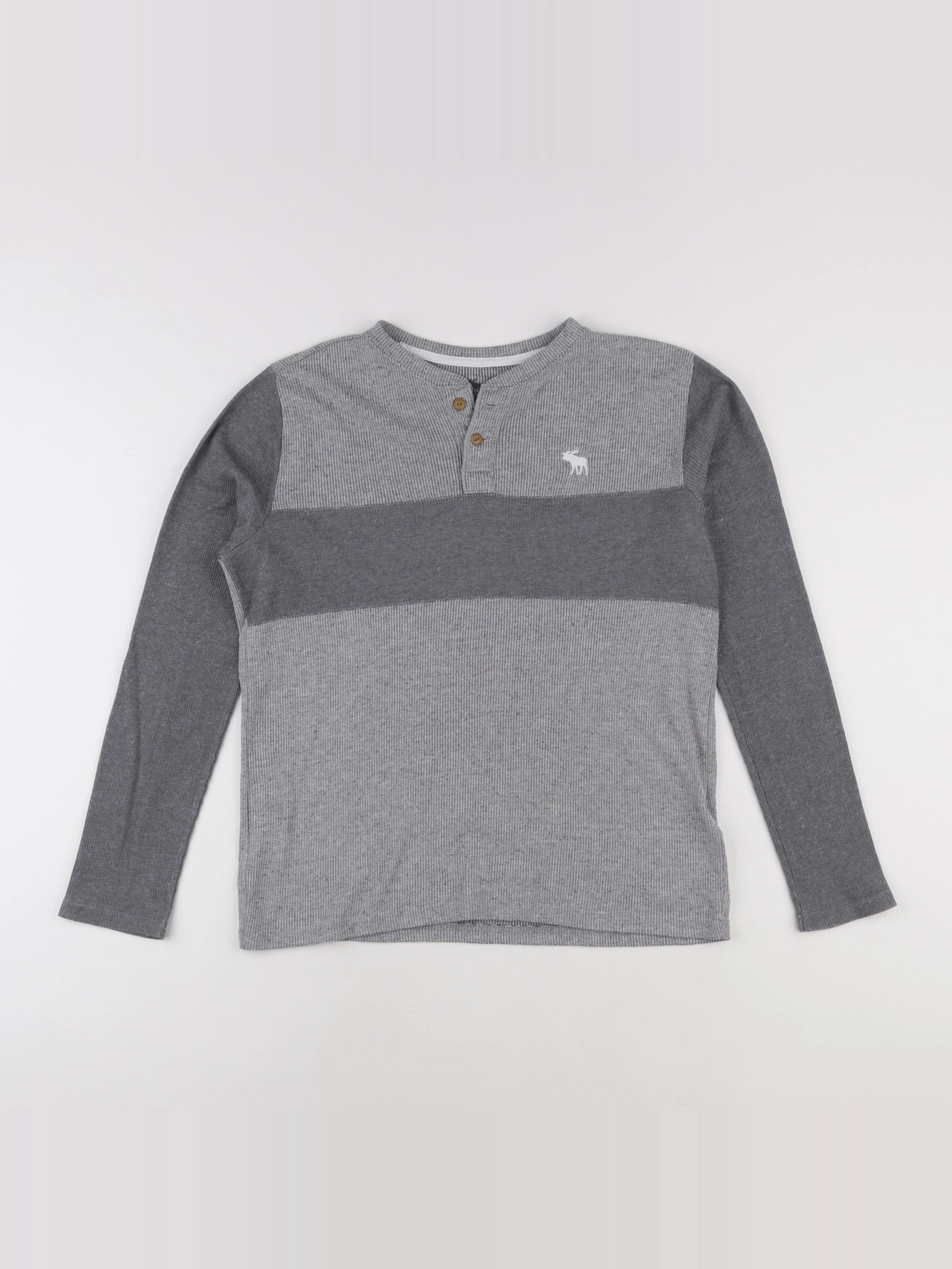 Abercrombie - tee-shirt gris - 13/14 ans