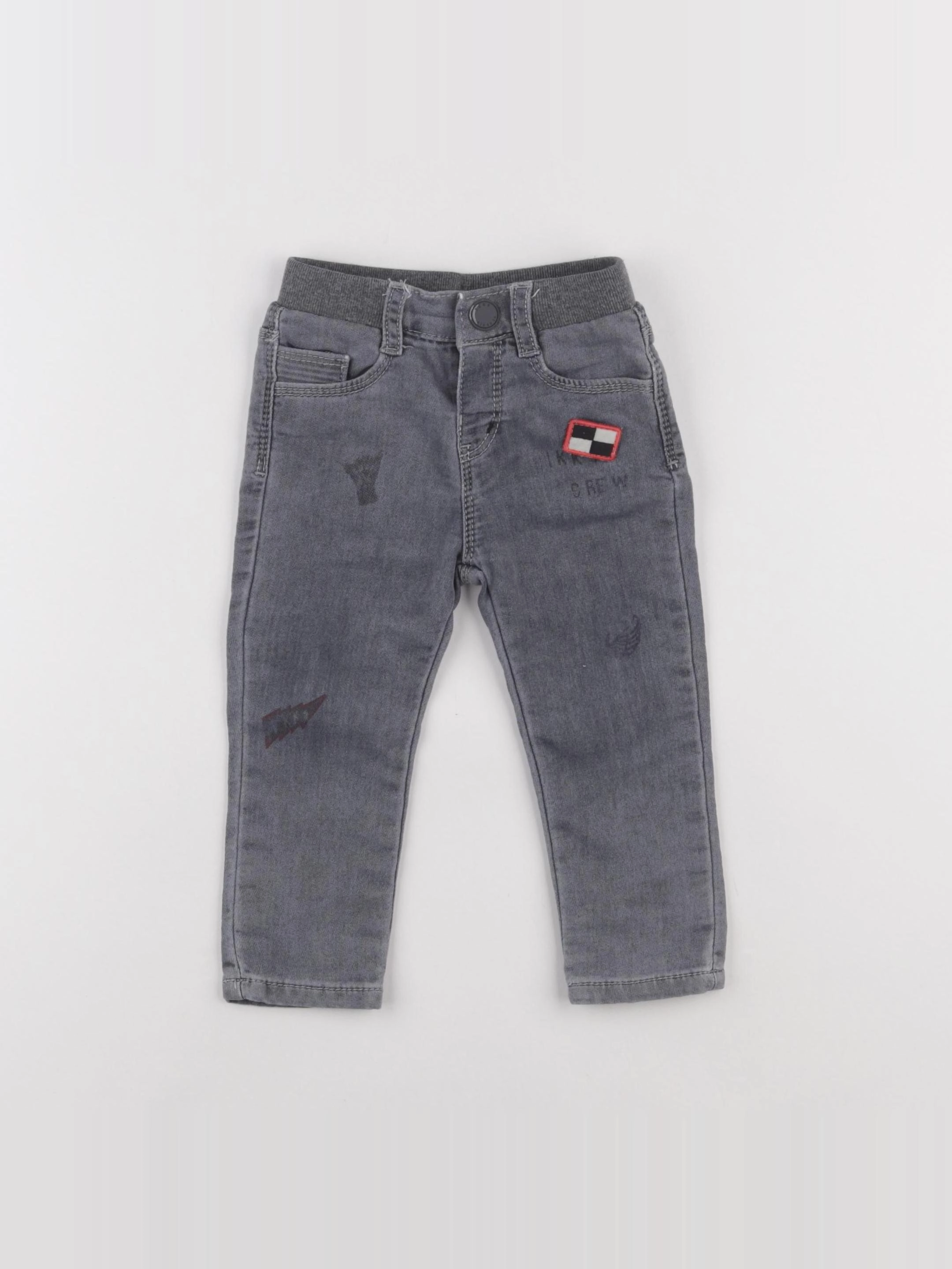 IKKS - jean gris - 18 mois