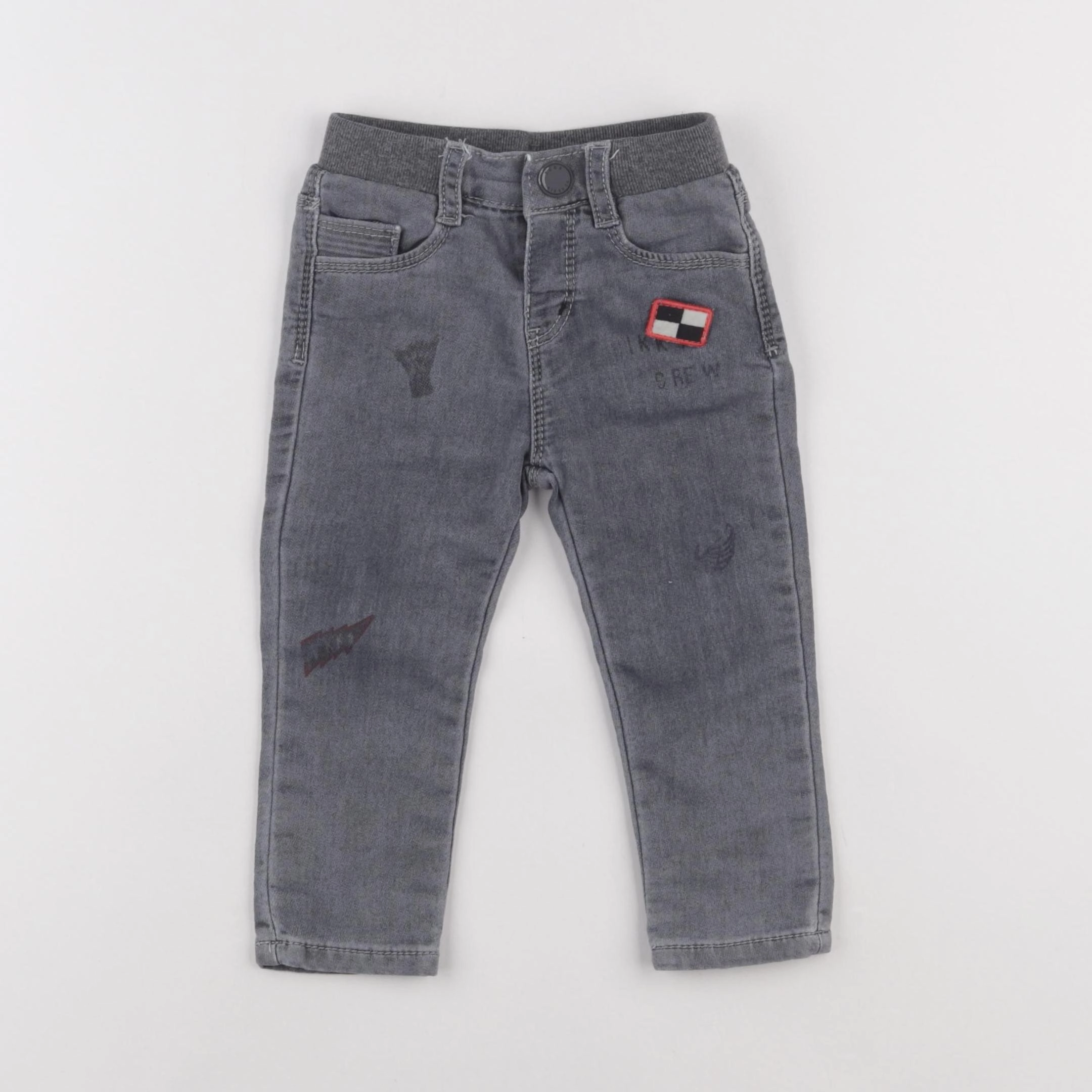IKKS - jean gris - 18 mois