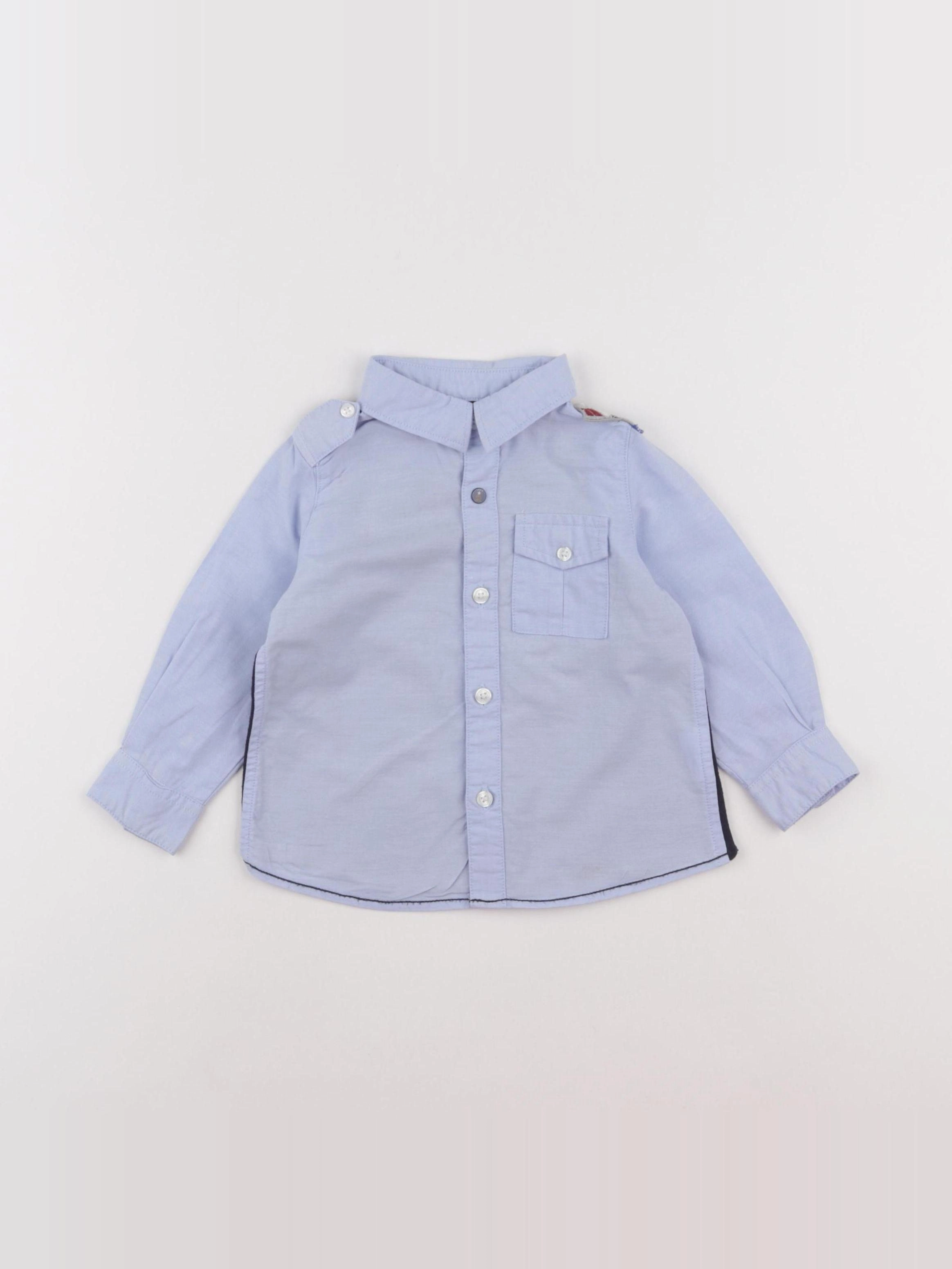 IKKS - chemise bleu - 12 mois