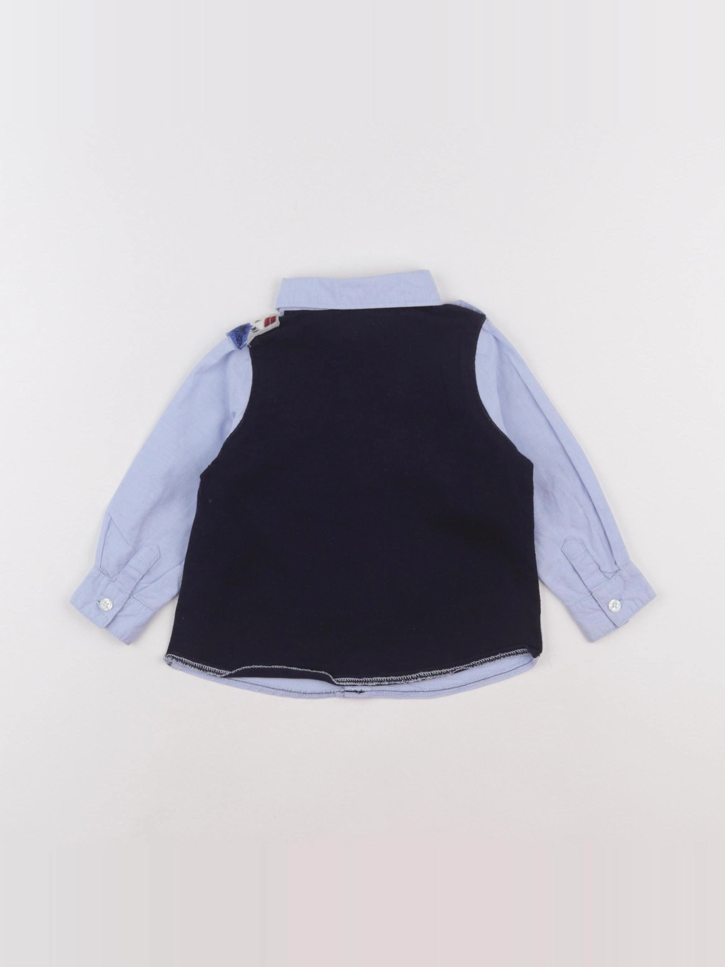 IKKS - chemise bleu - 12 mois