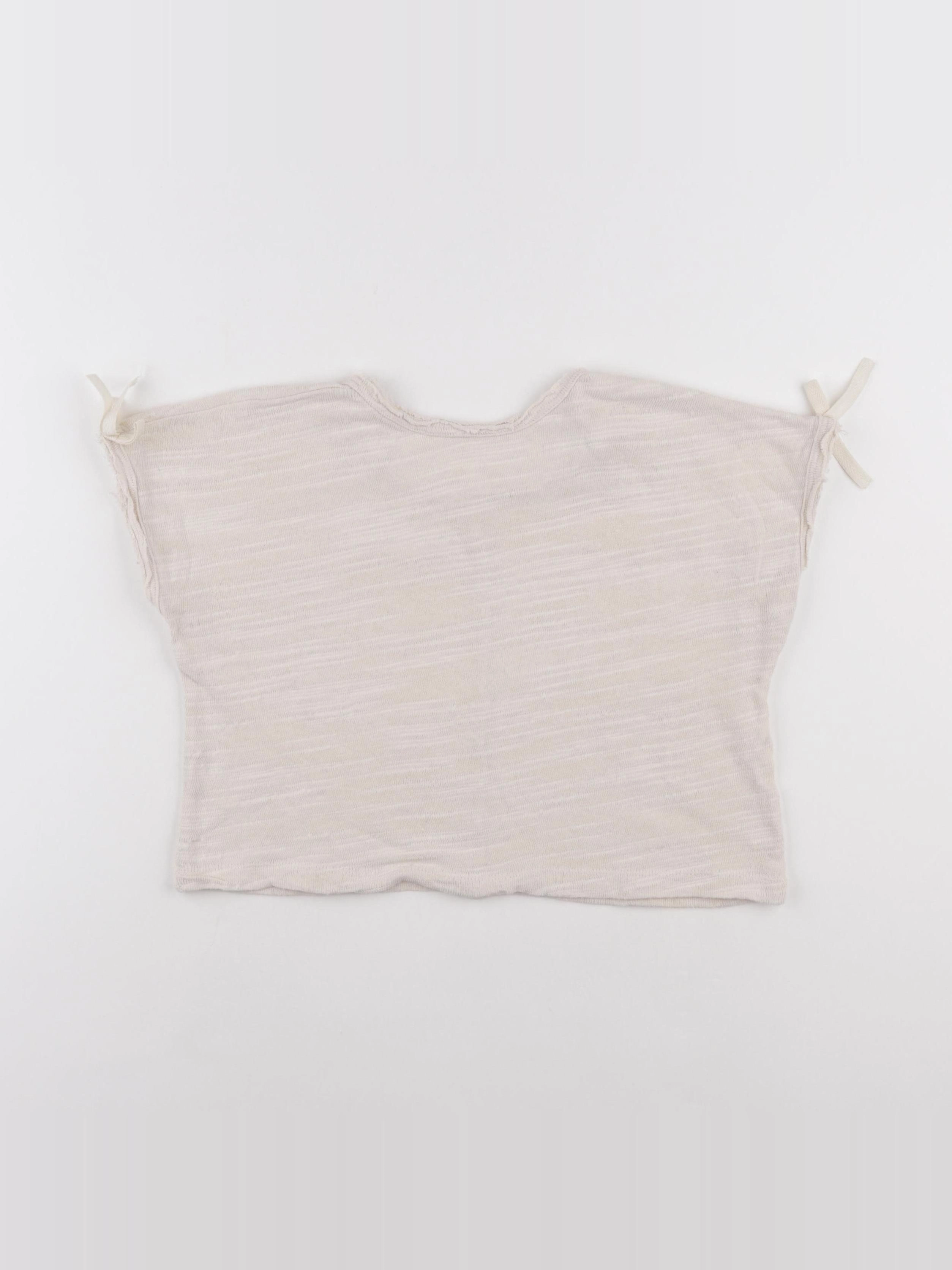 Zara - tee-shirt beige - 3 ans