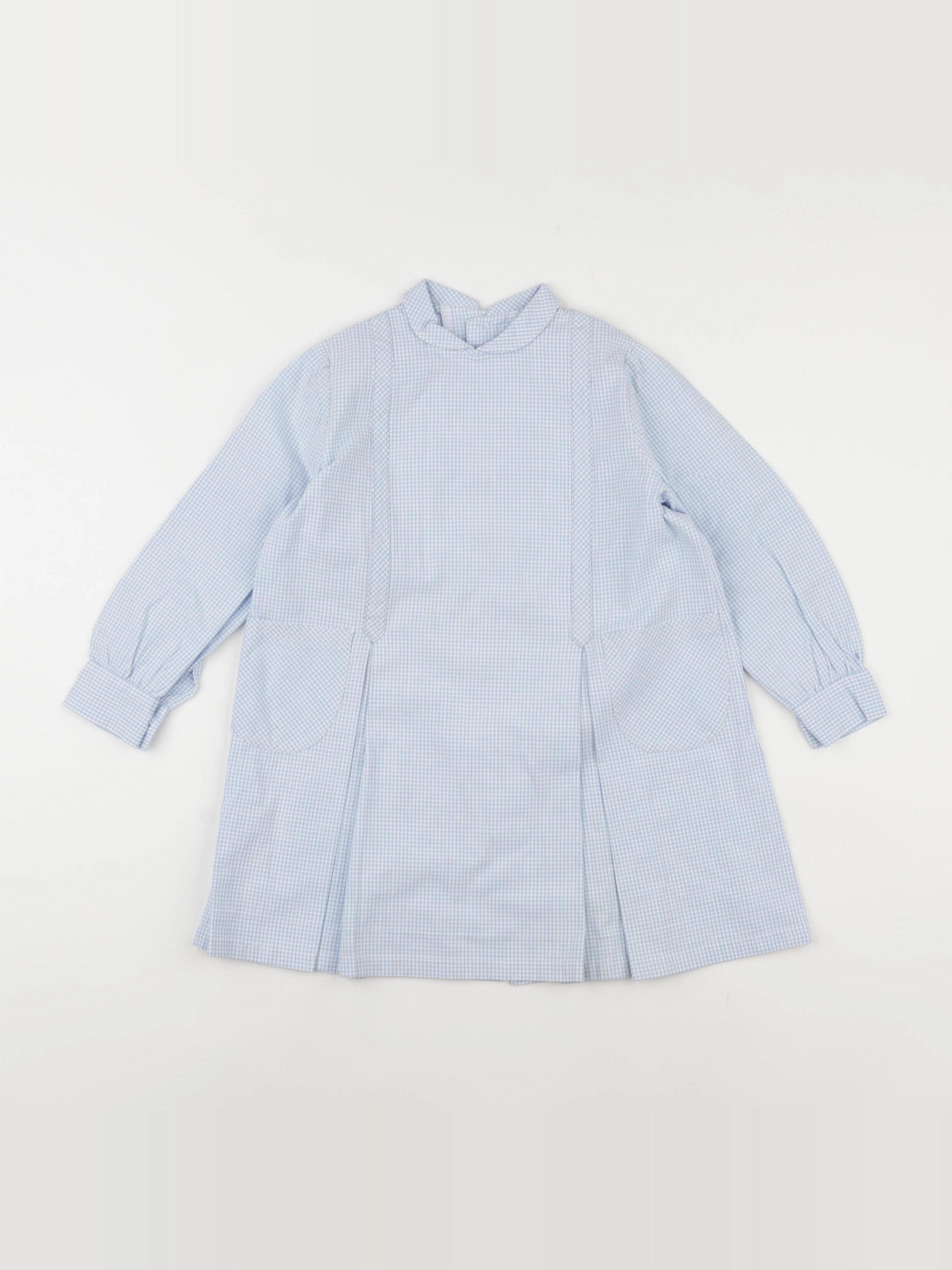 Vintage - robe blanc, bleu - 3 ans