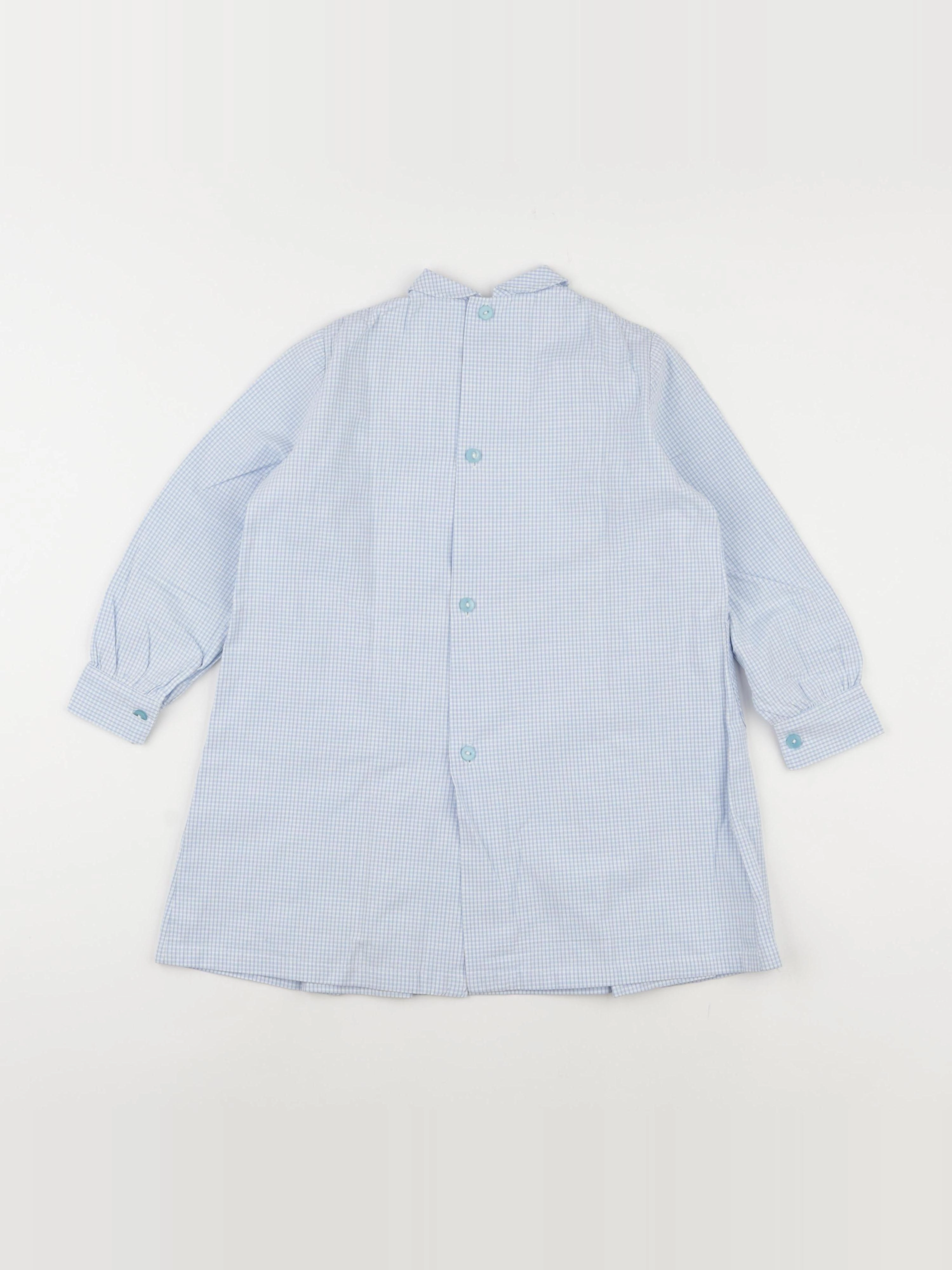 Vintage - robe blanc, bleu - 3 ans