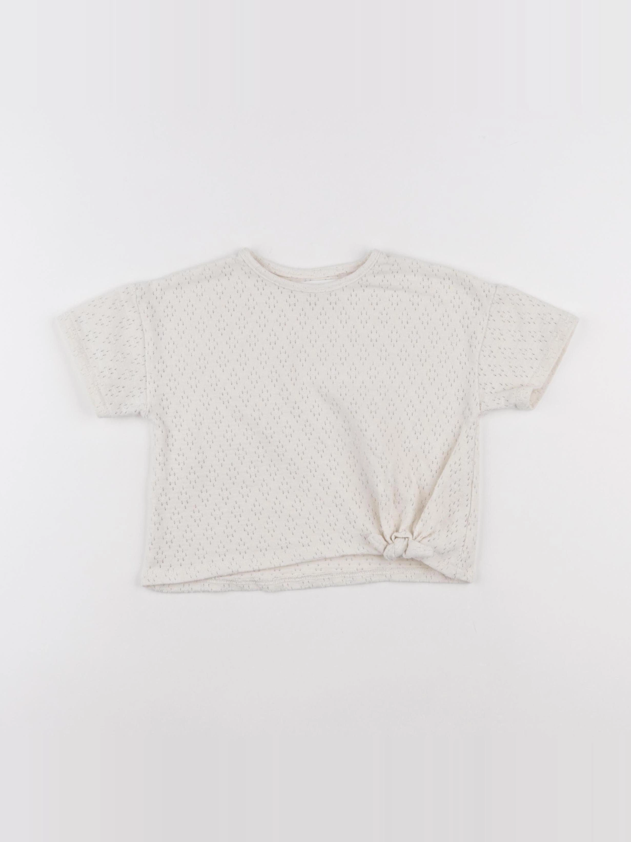 Zara - tee-shirt beige - 3 ans