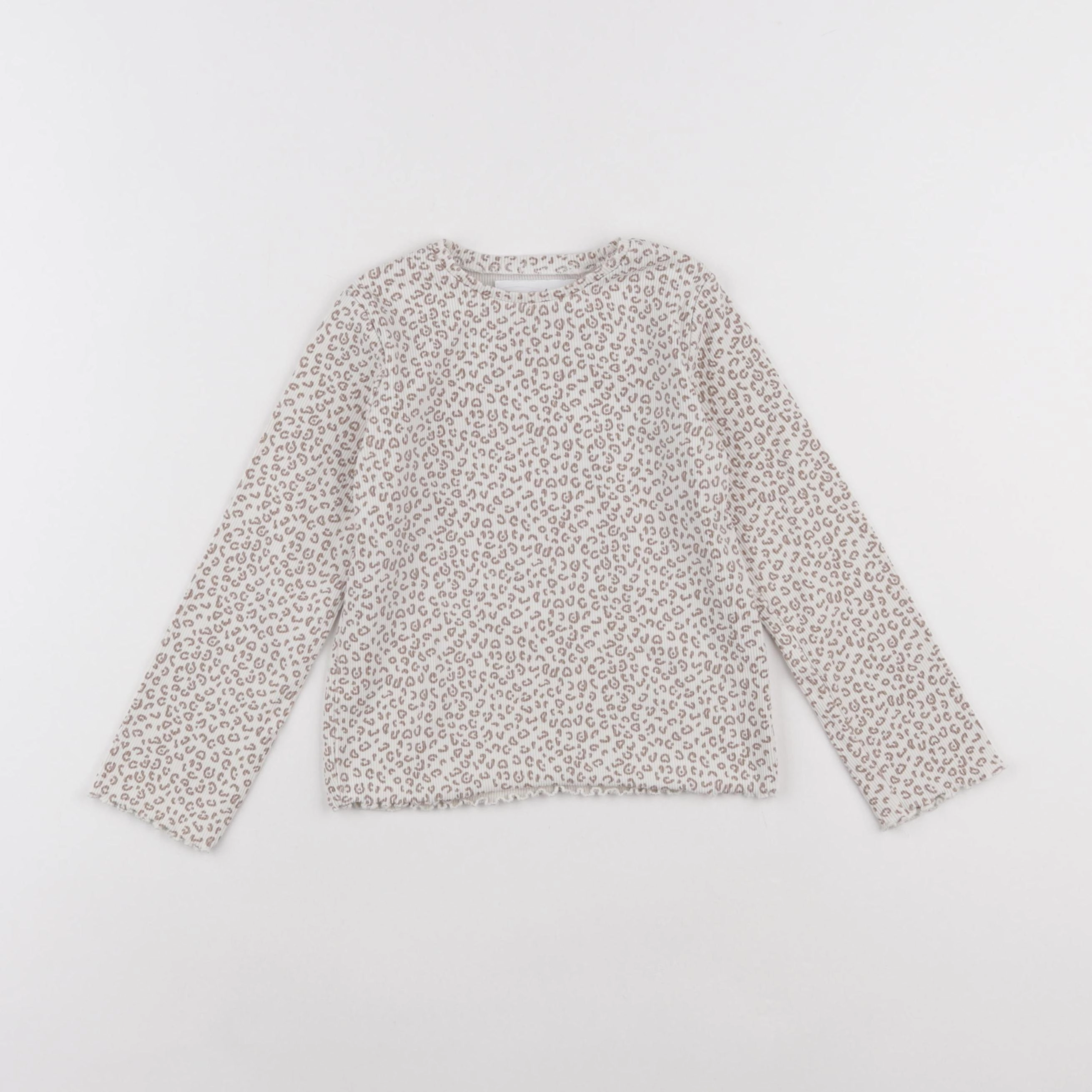 Zara - tee-shirt beige, marron - 4 ans