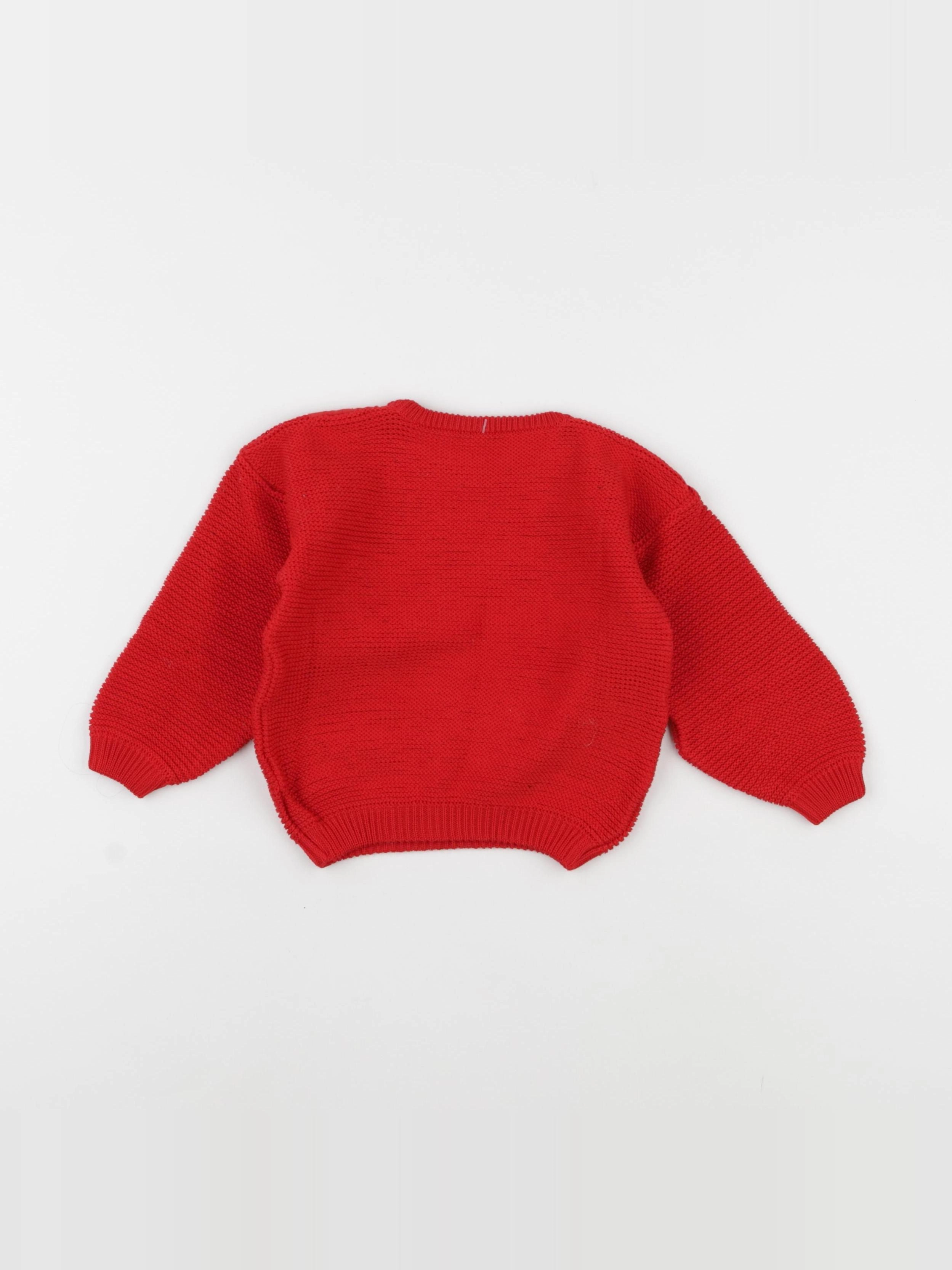 Vintage - pull rouge - 3 ans