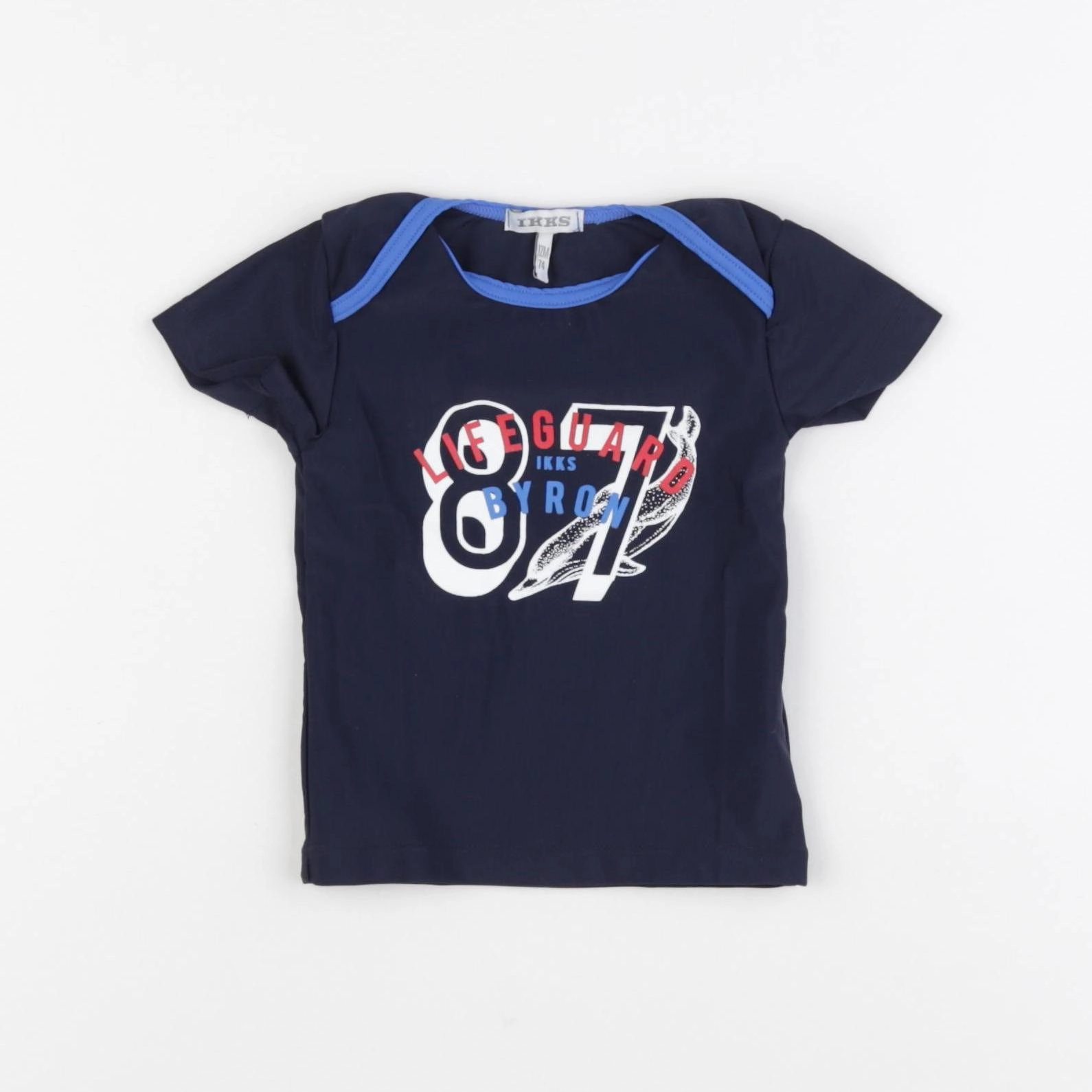 IKKS - tee-shirt de bain bleu - 12 mois