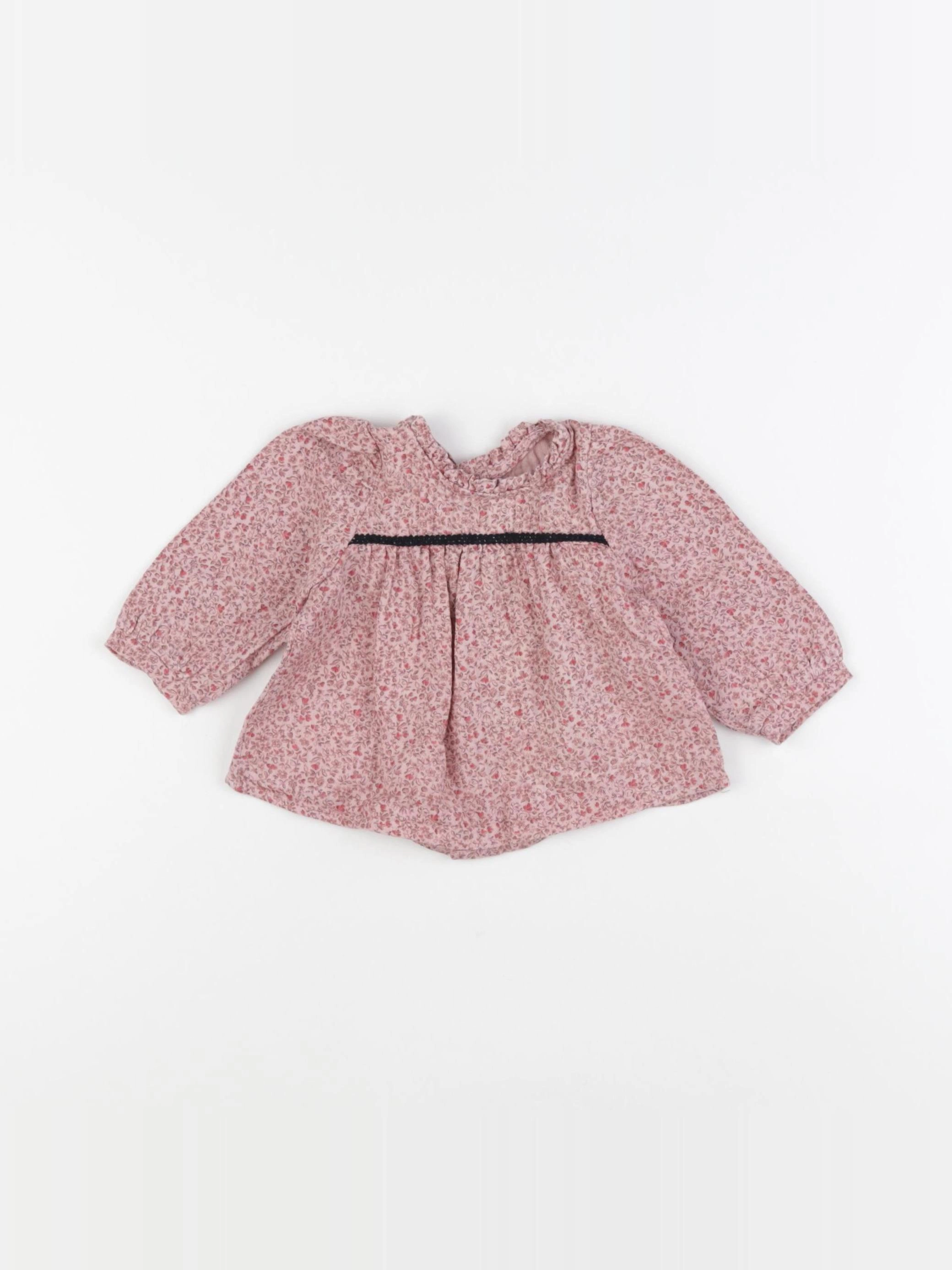 IKKS - blouse rose - 3 mois