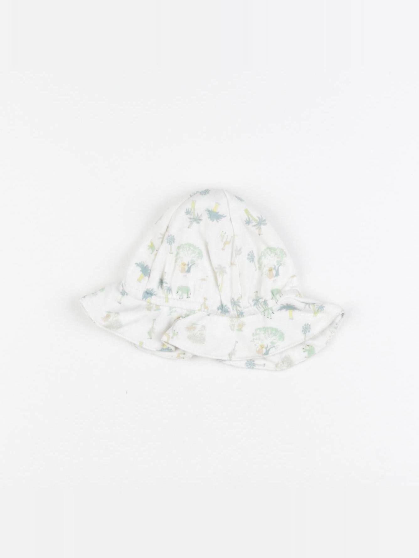 Petit Bateau - chapeau blanc - 3/6 mois