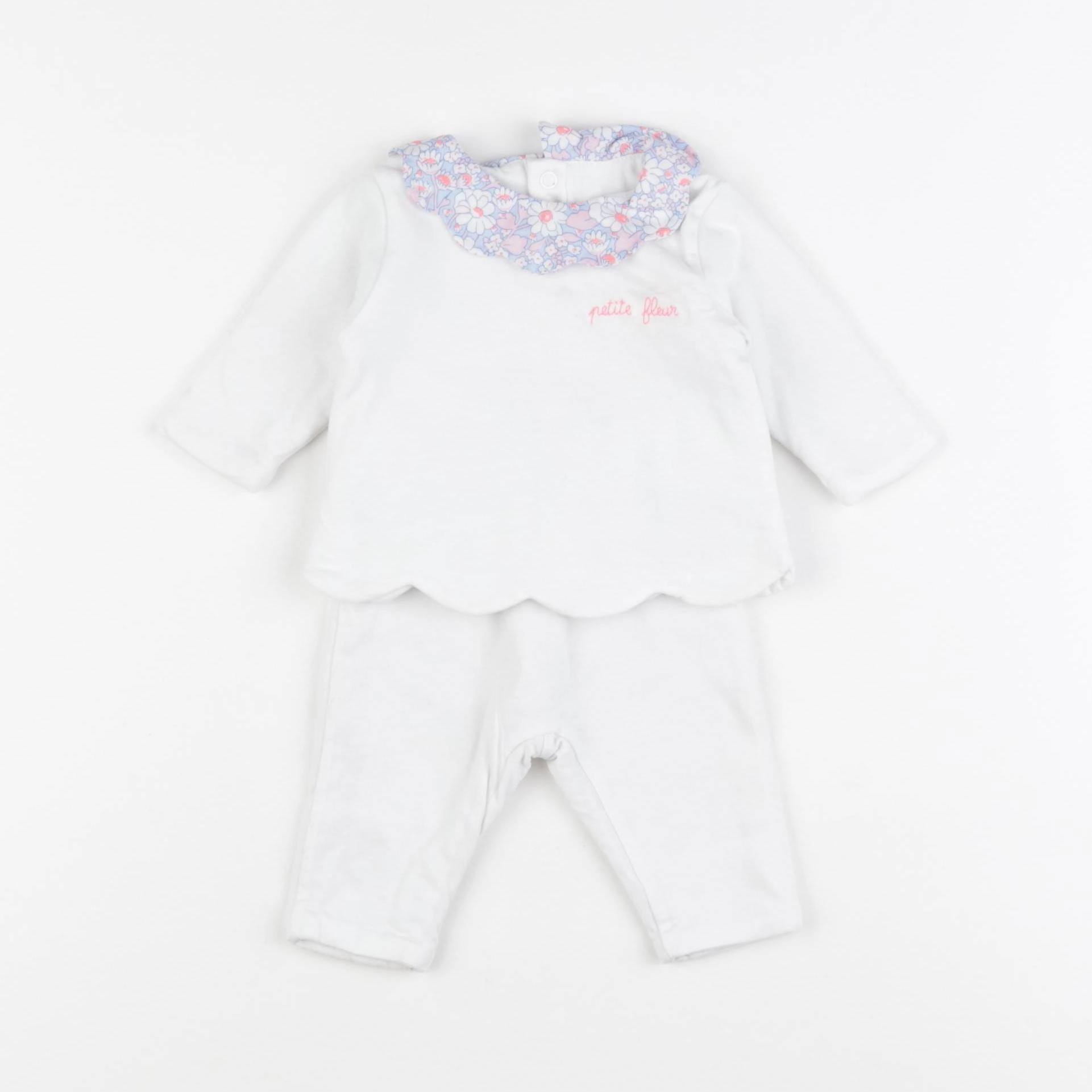 Jacadi - ensemble blanc - 1 mois
