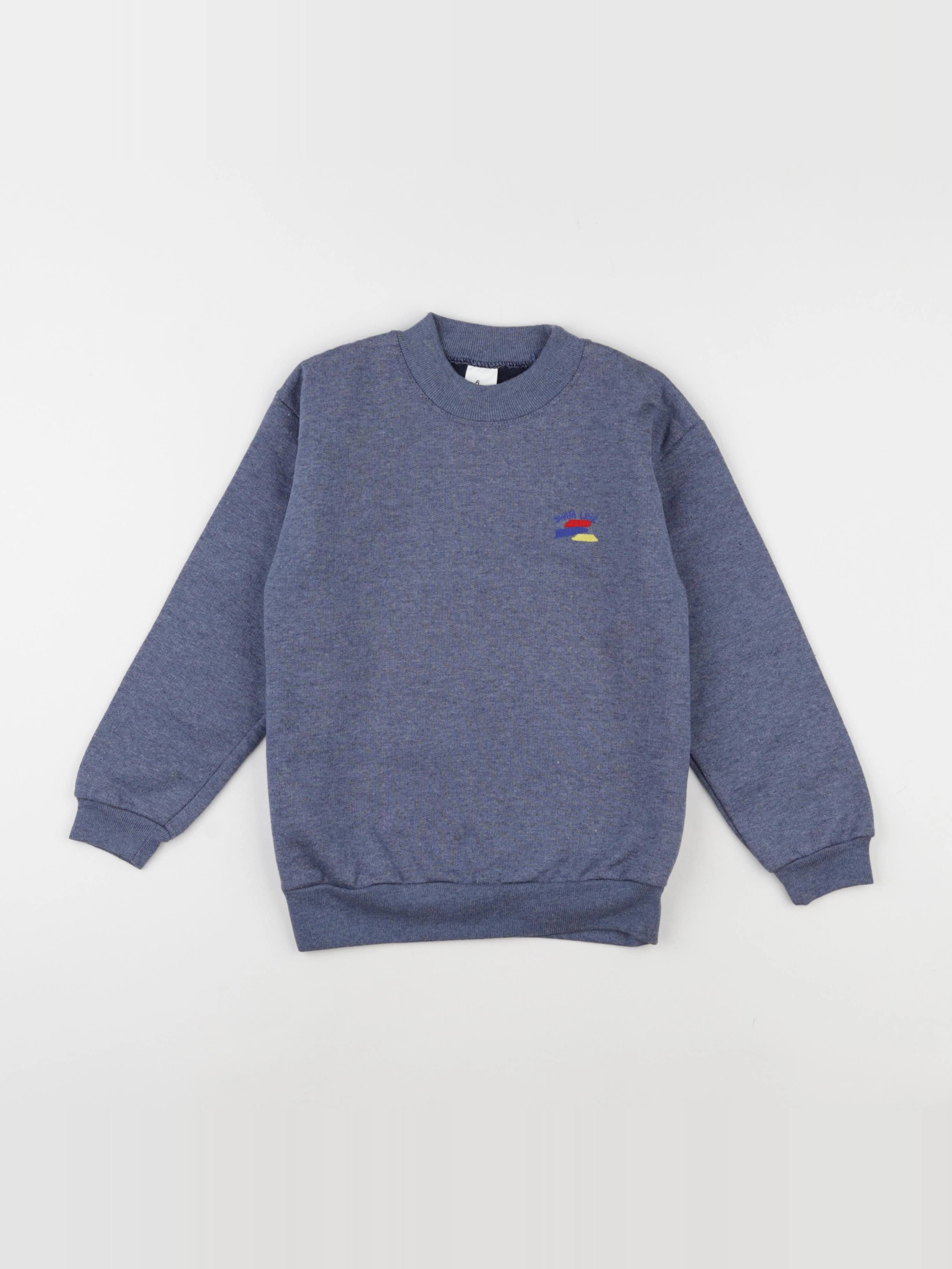 Vintage - sweat bleu - 6 ans